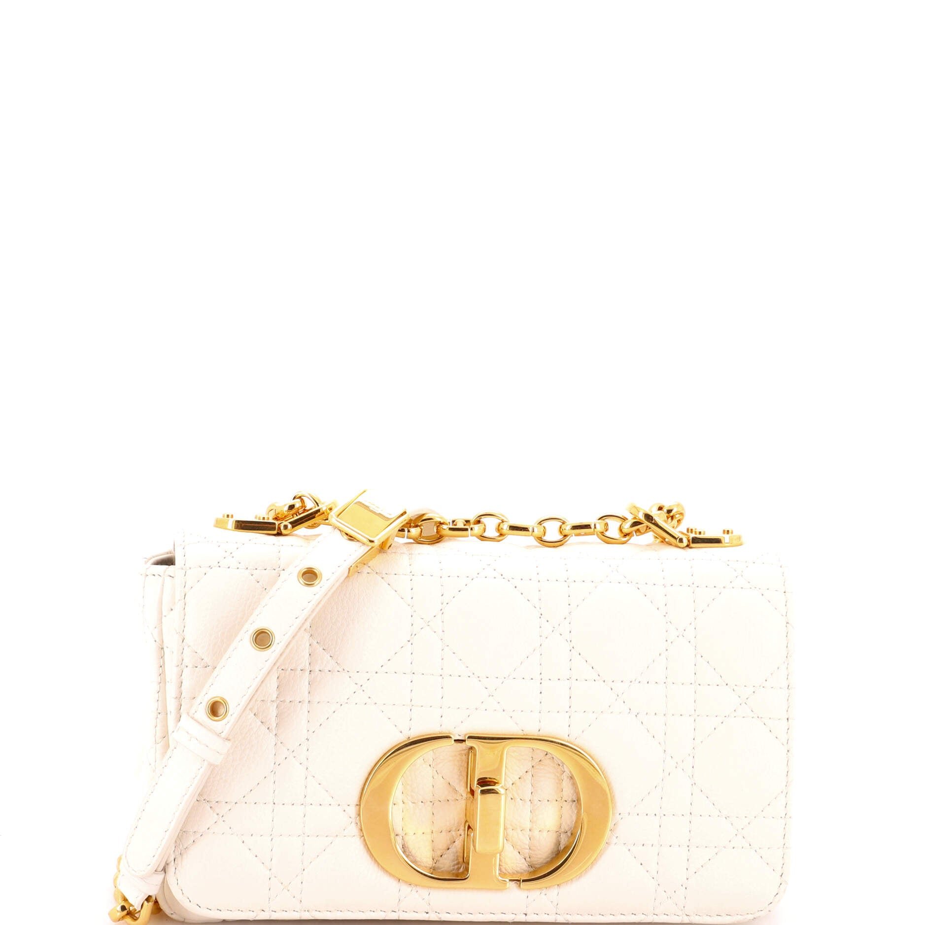Caro Bag Cannage Quilt Calfskin Small