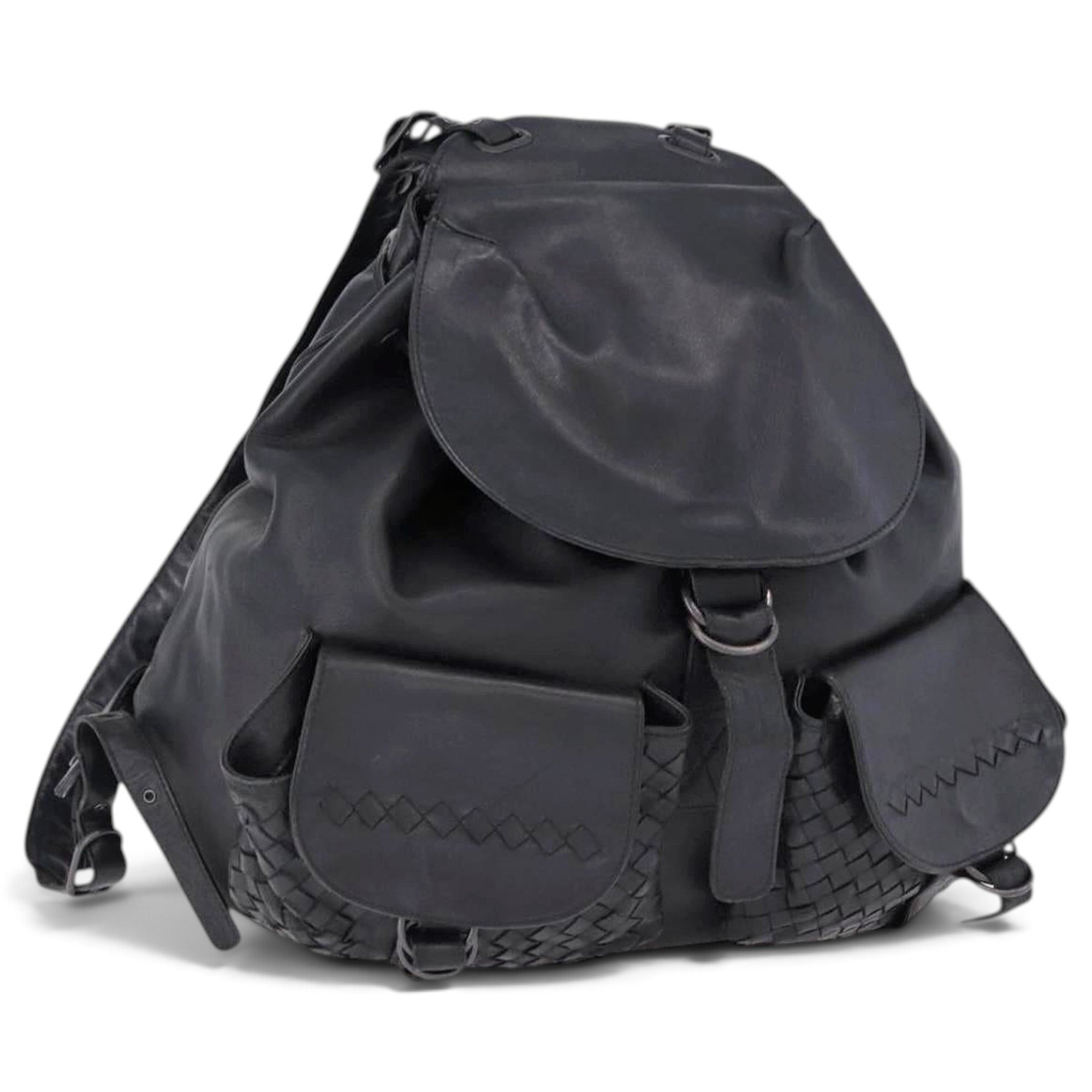Leather backpack