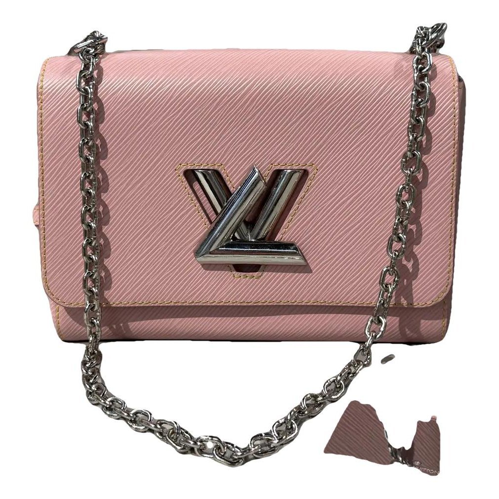 Twist leather handbag
