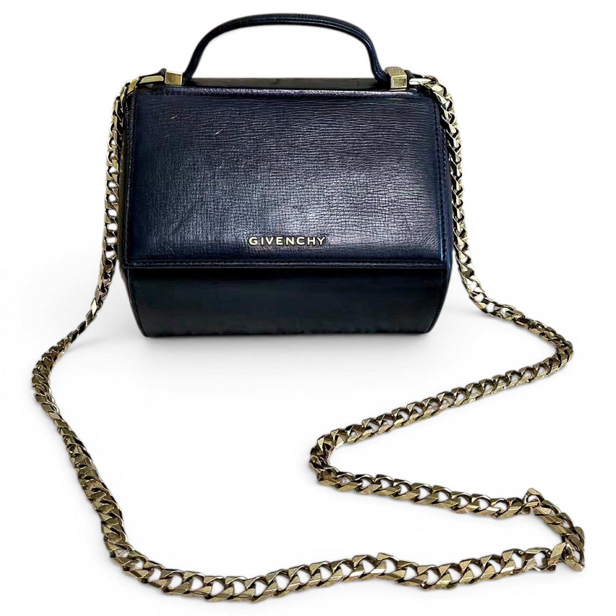 Pandora Box leather crossbody bag