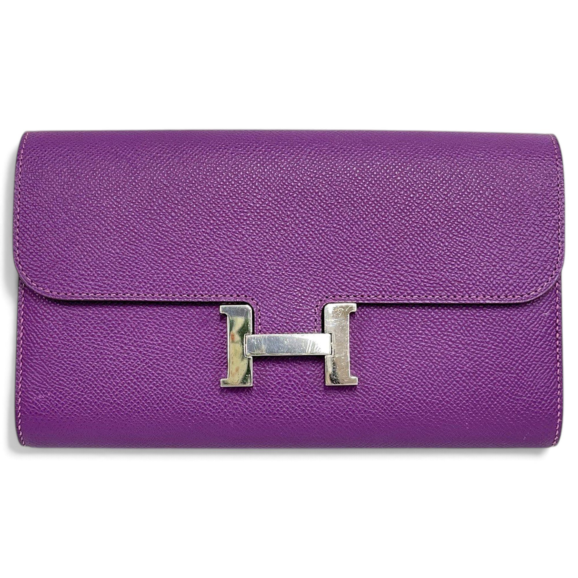 Constance leather clutch bag