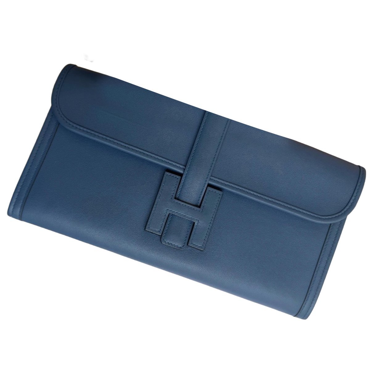 Jige leather clutch bag