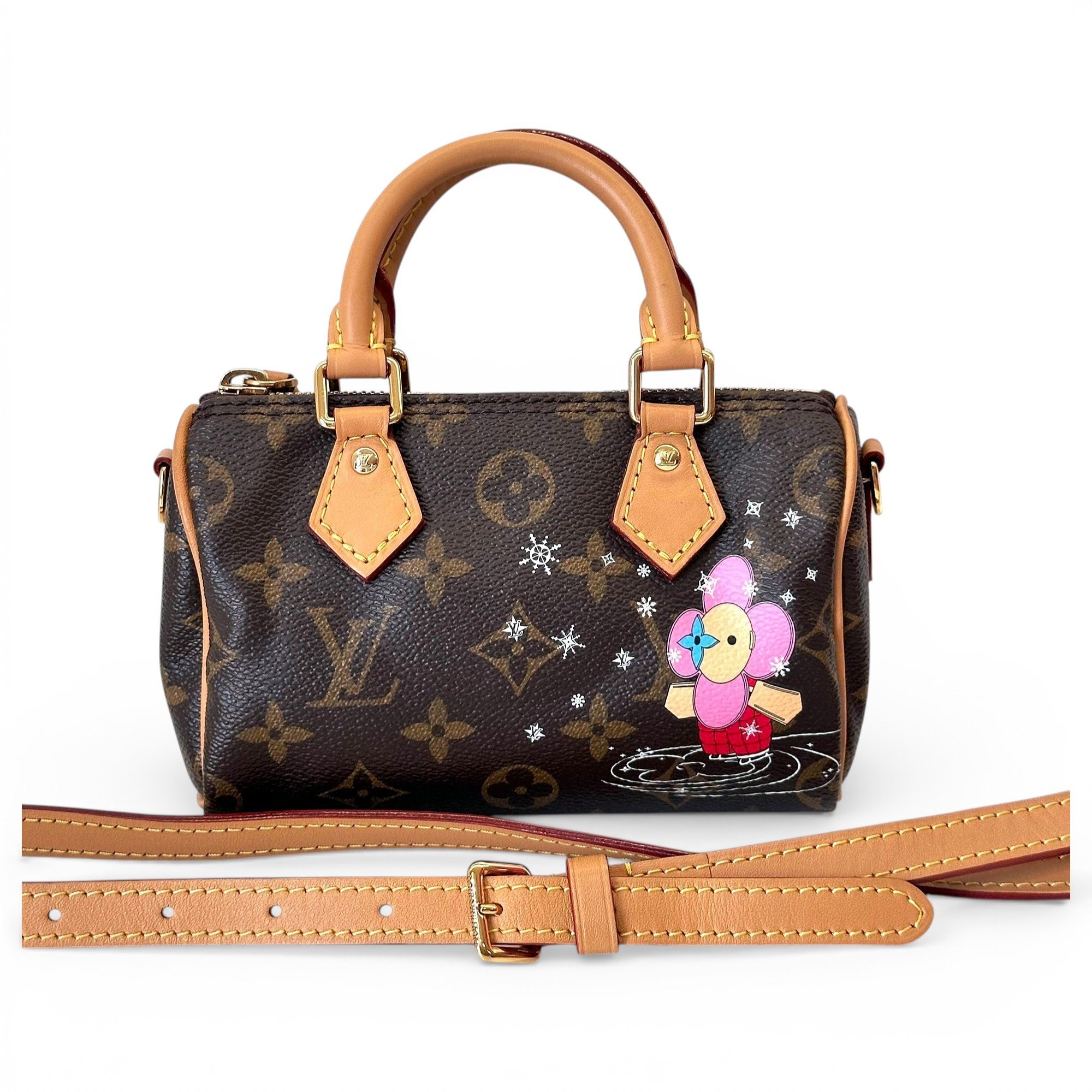 Nano Speedy / Mini HL leather handbag