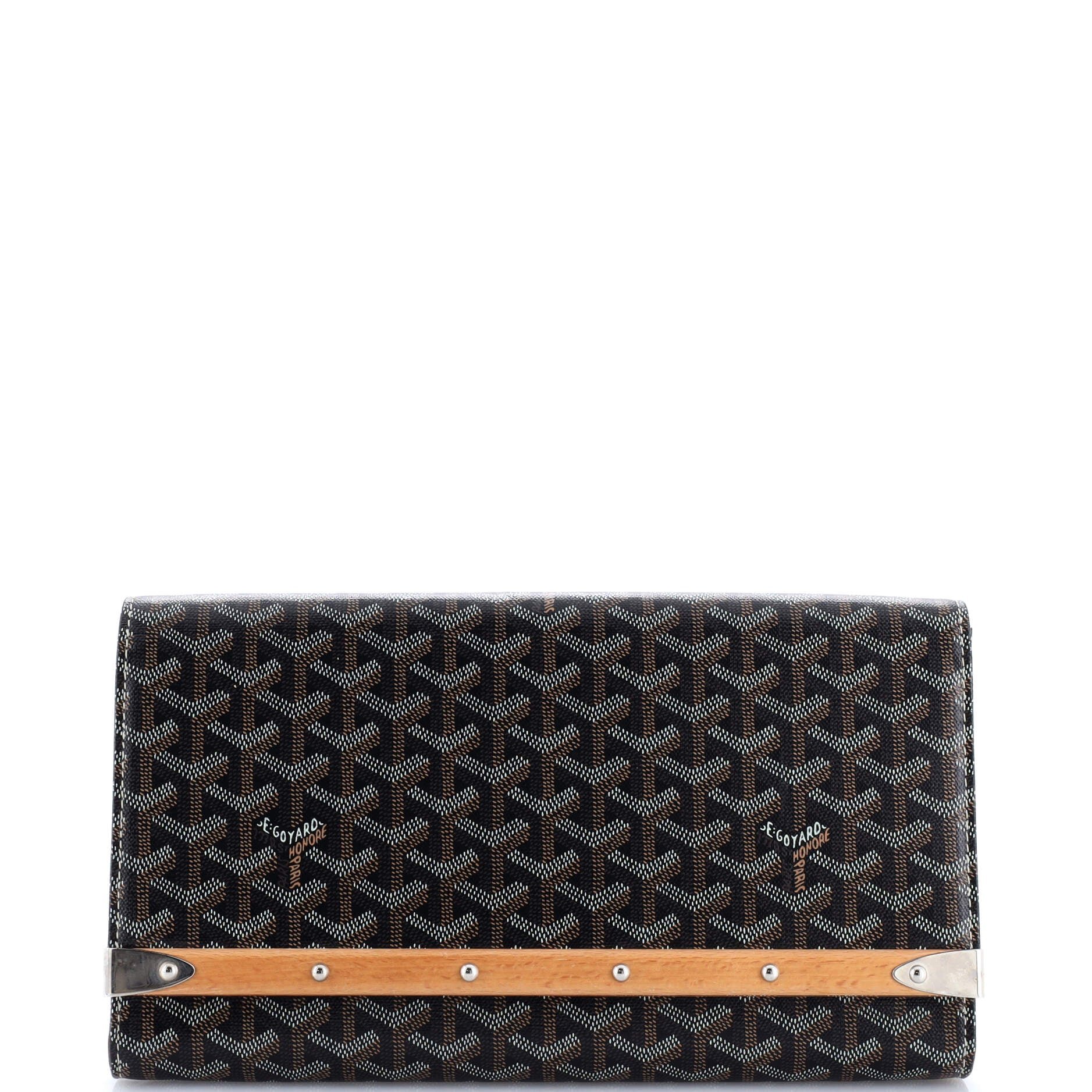 Goyard Monte Carlo Clutch Coated Canvas MM