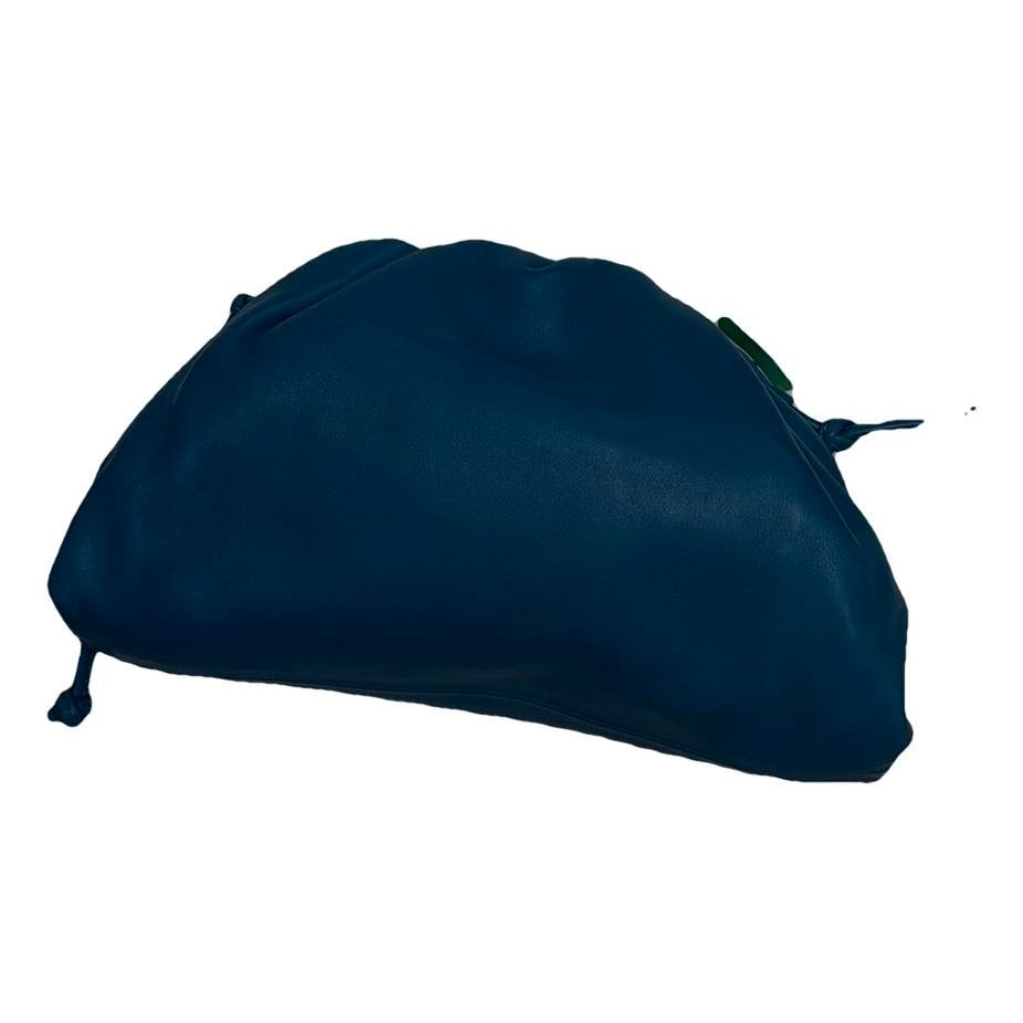 Pouch leather clutch bag