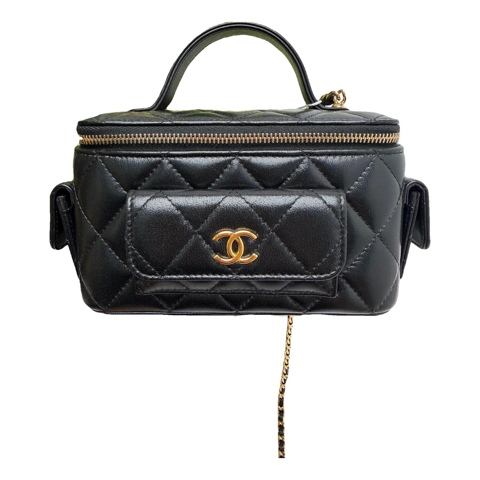 Trendy CC Vanity leather crossbody bag