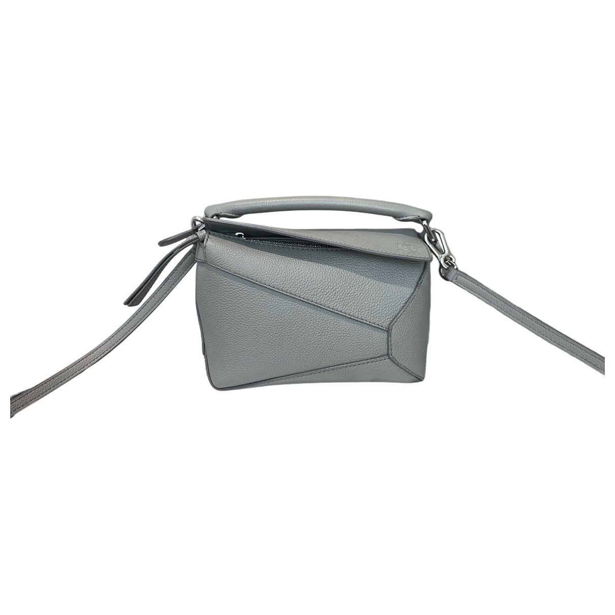 Puzzle leather handbag