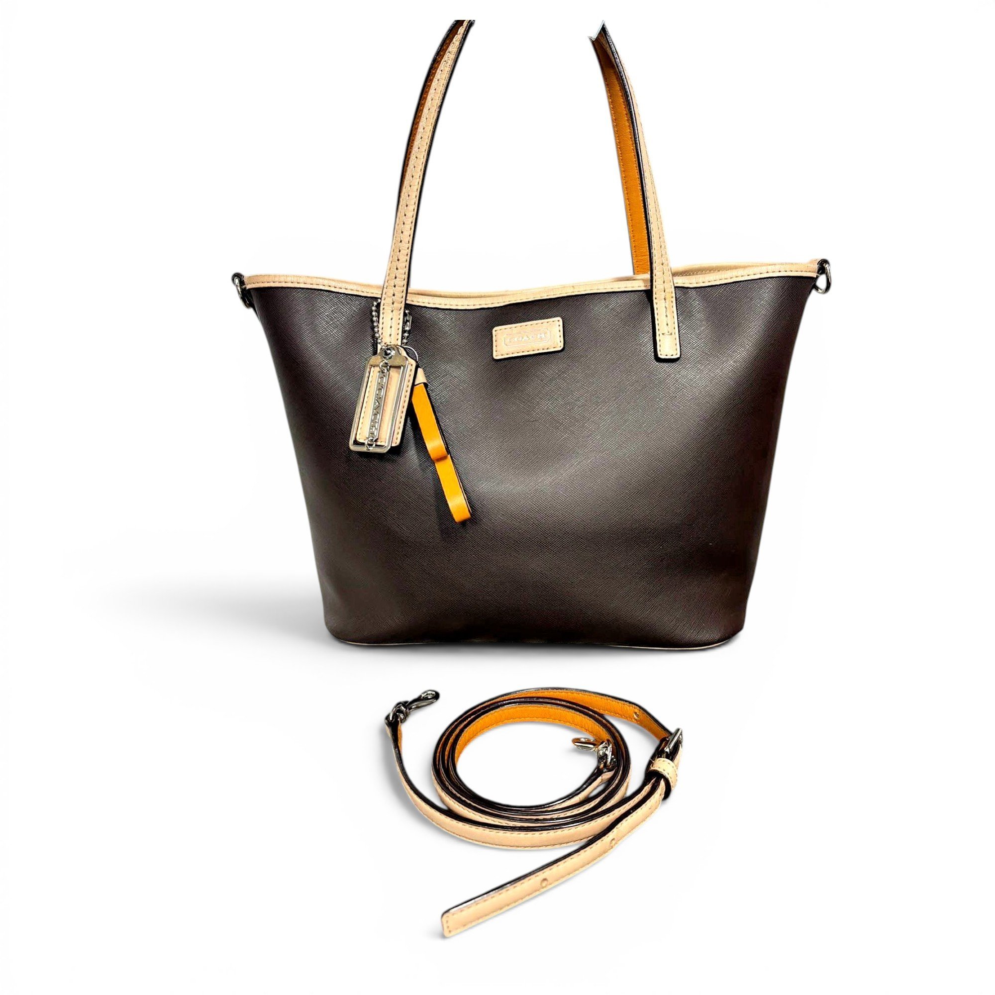 CITY ZIP TOTE leather tote