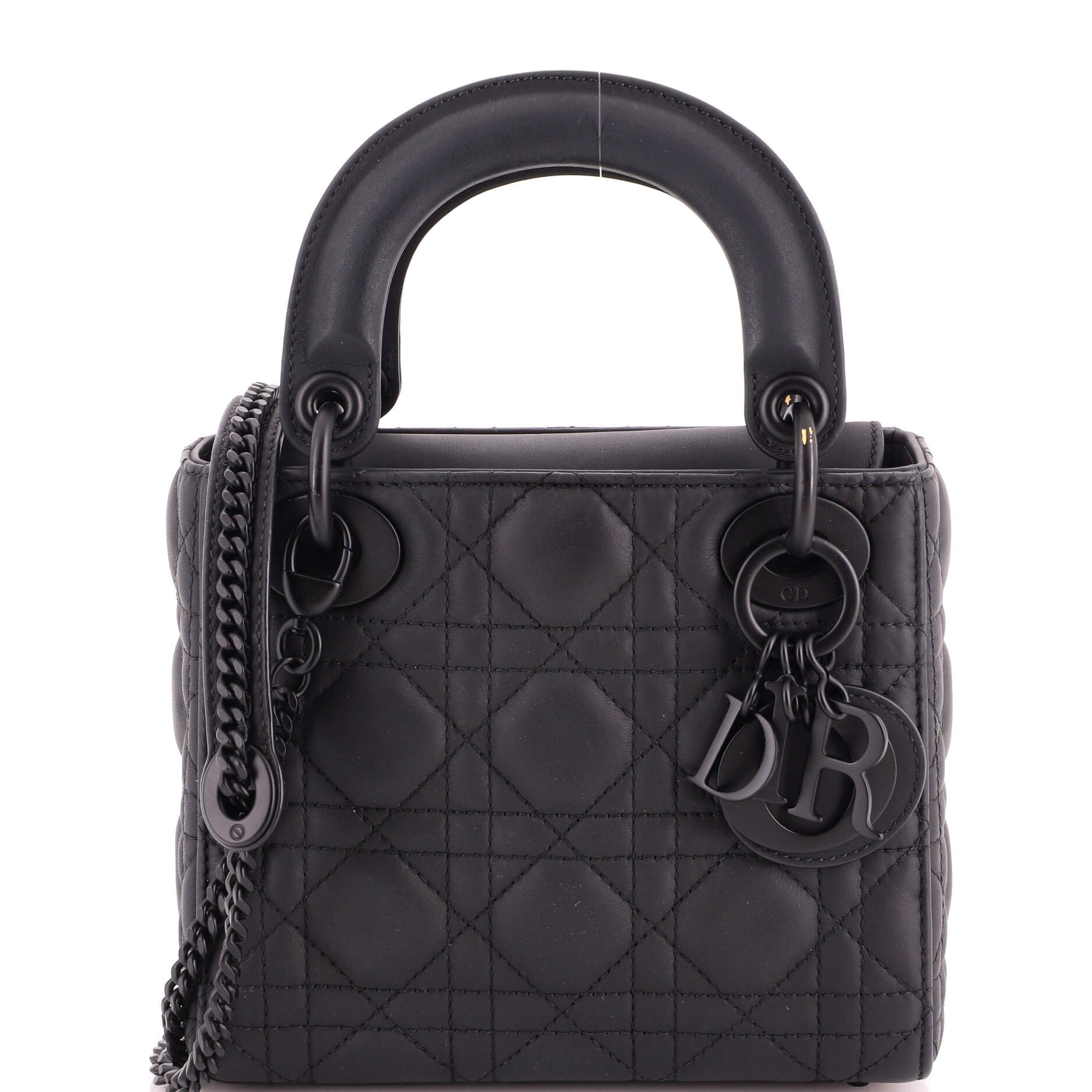 Ultra Matte Lady Dior Chain Bag Cannage Quilt Calfskin Mini