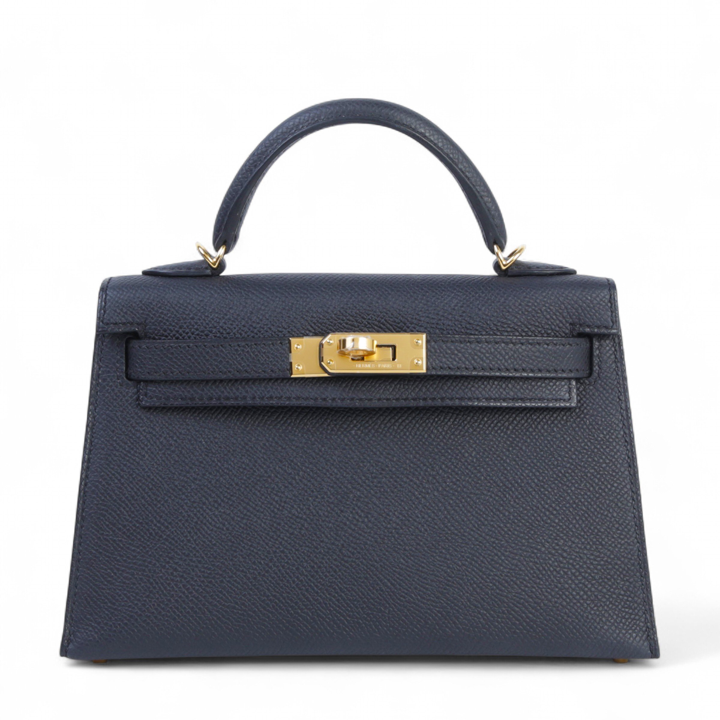 Hermes Brand New ( Rank N ) HERMÈS Mini Kelly II Noir (89) Epsom Gold hardware K (2025)