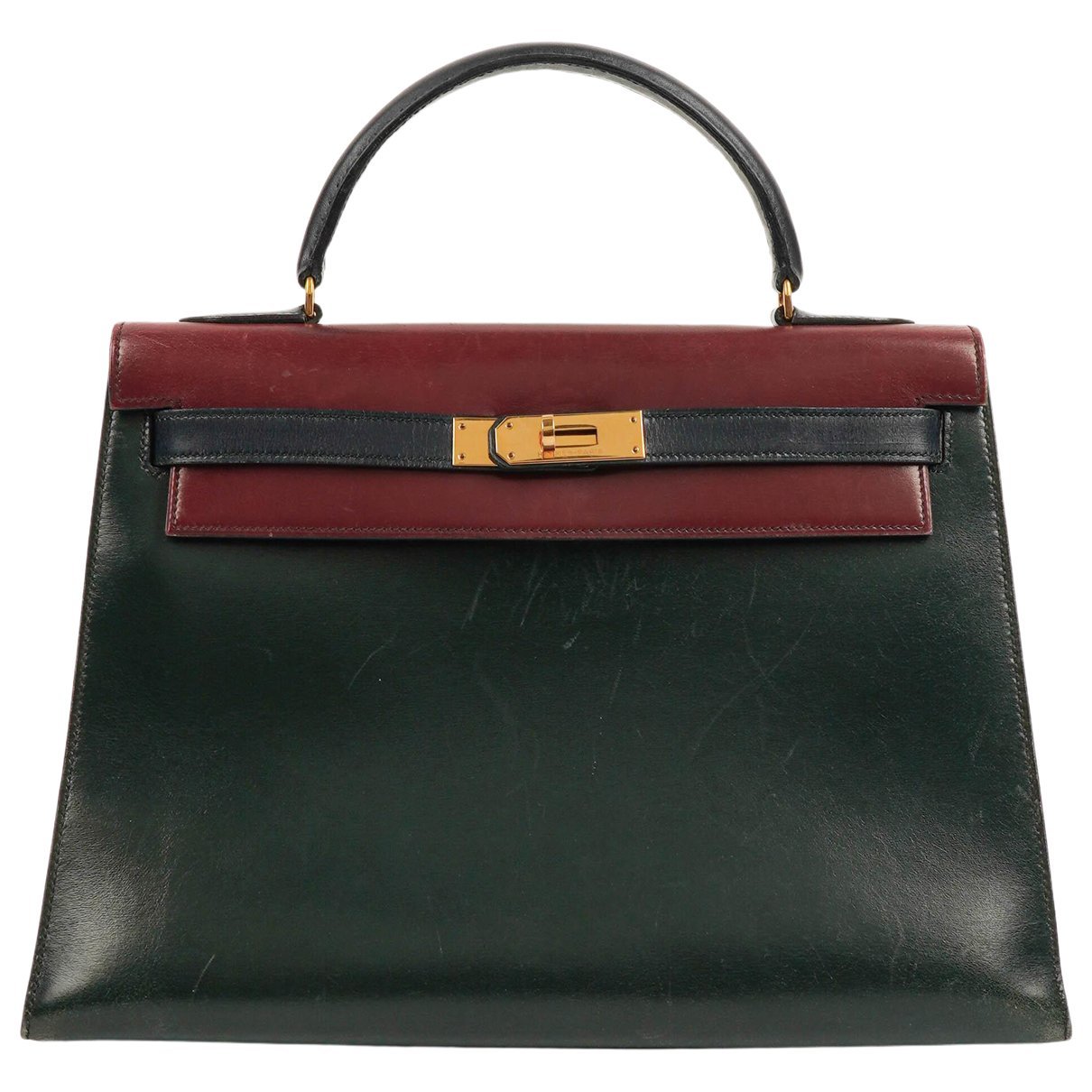 Hermes Kelly 32 Handbag Box Calf Leather