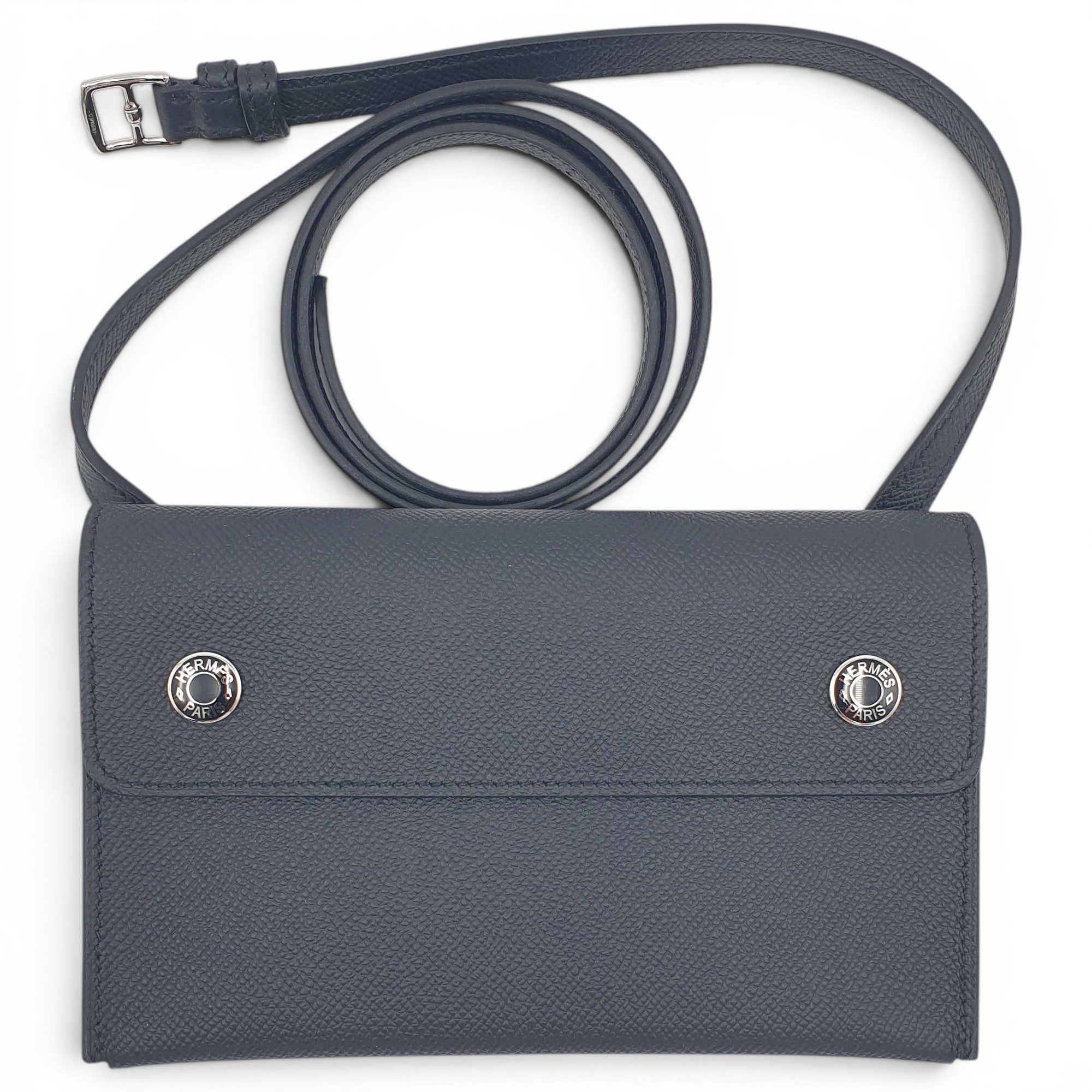 Hermesnap leather crossbody bag