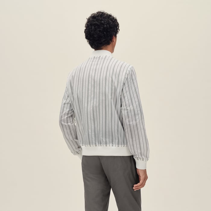 Blanc Rib-trim Jacket