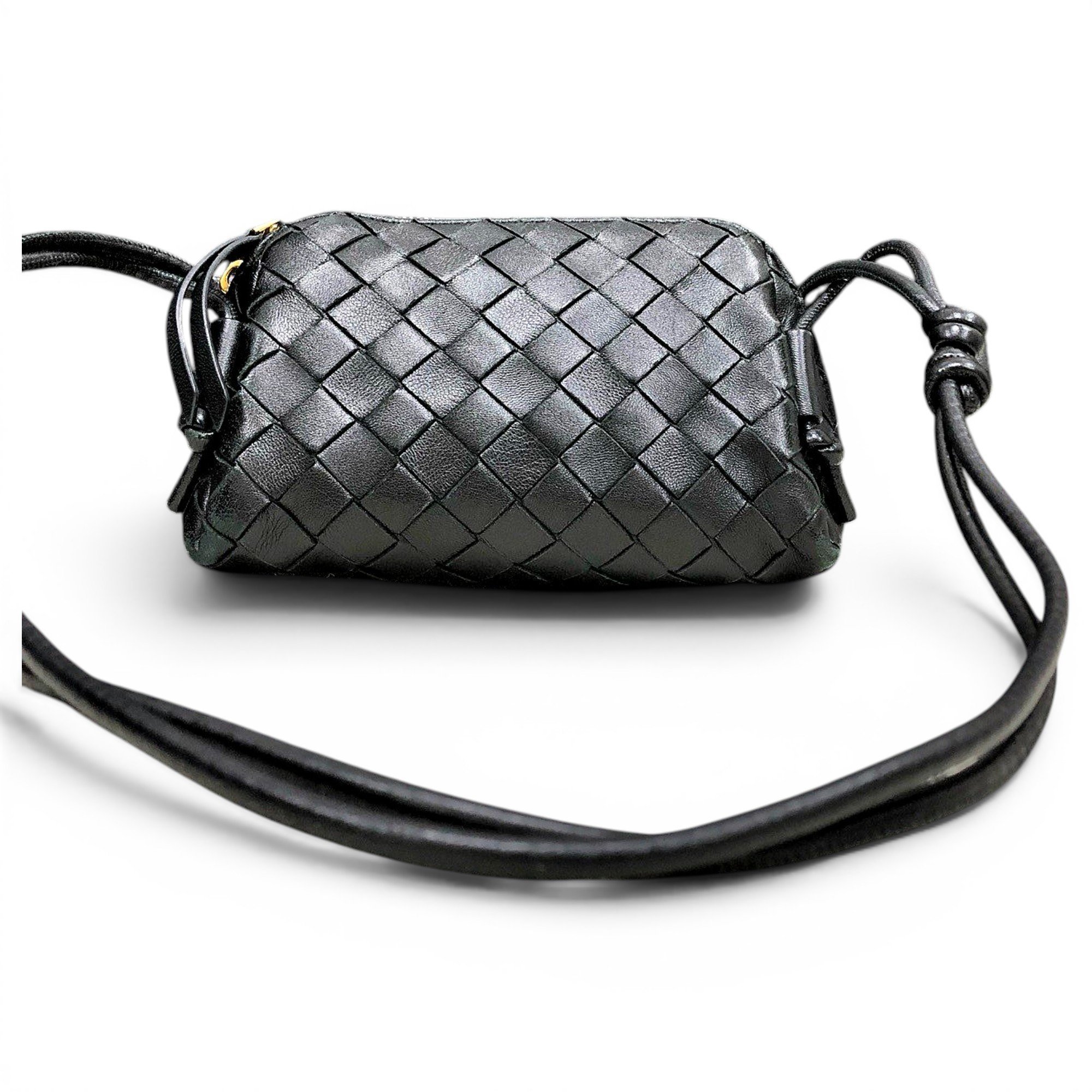 Loop leather handbag