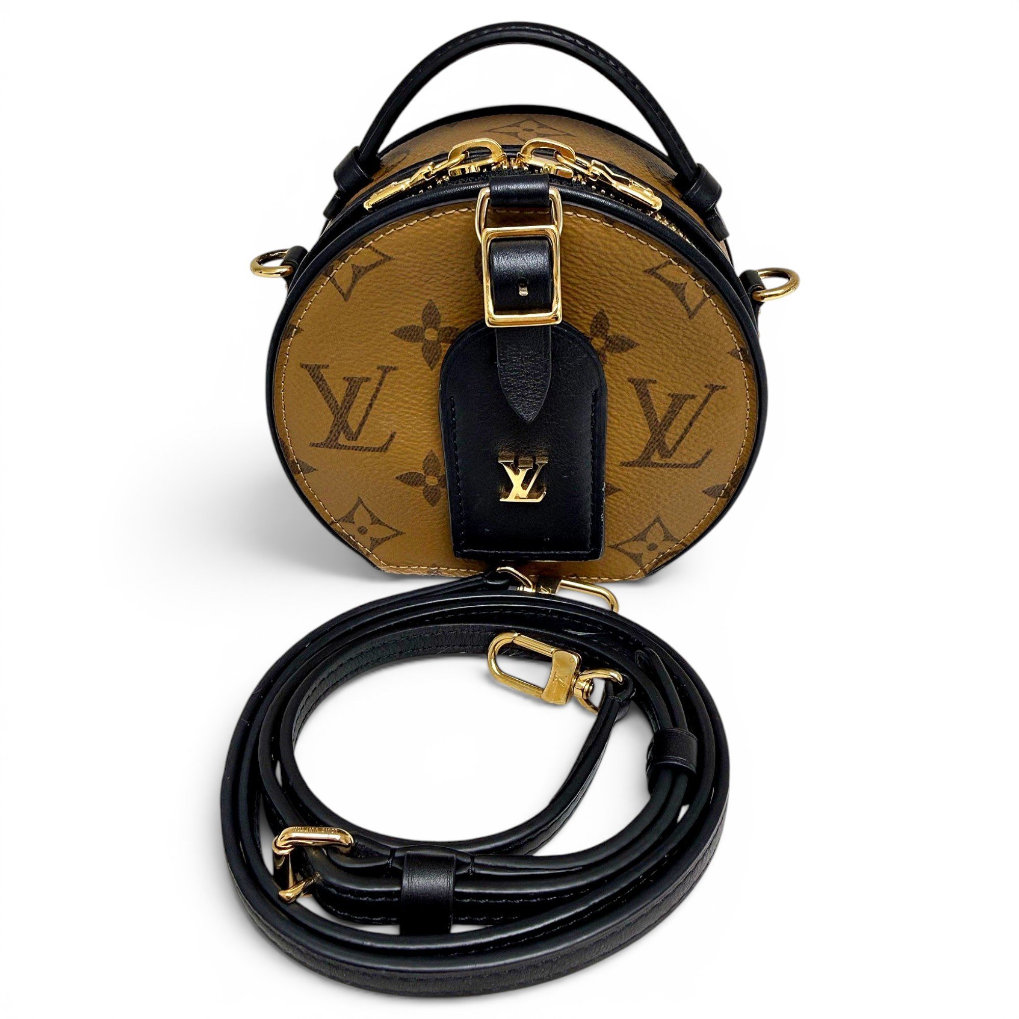 Boîte chapeau souple leather handbag