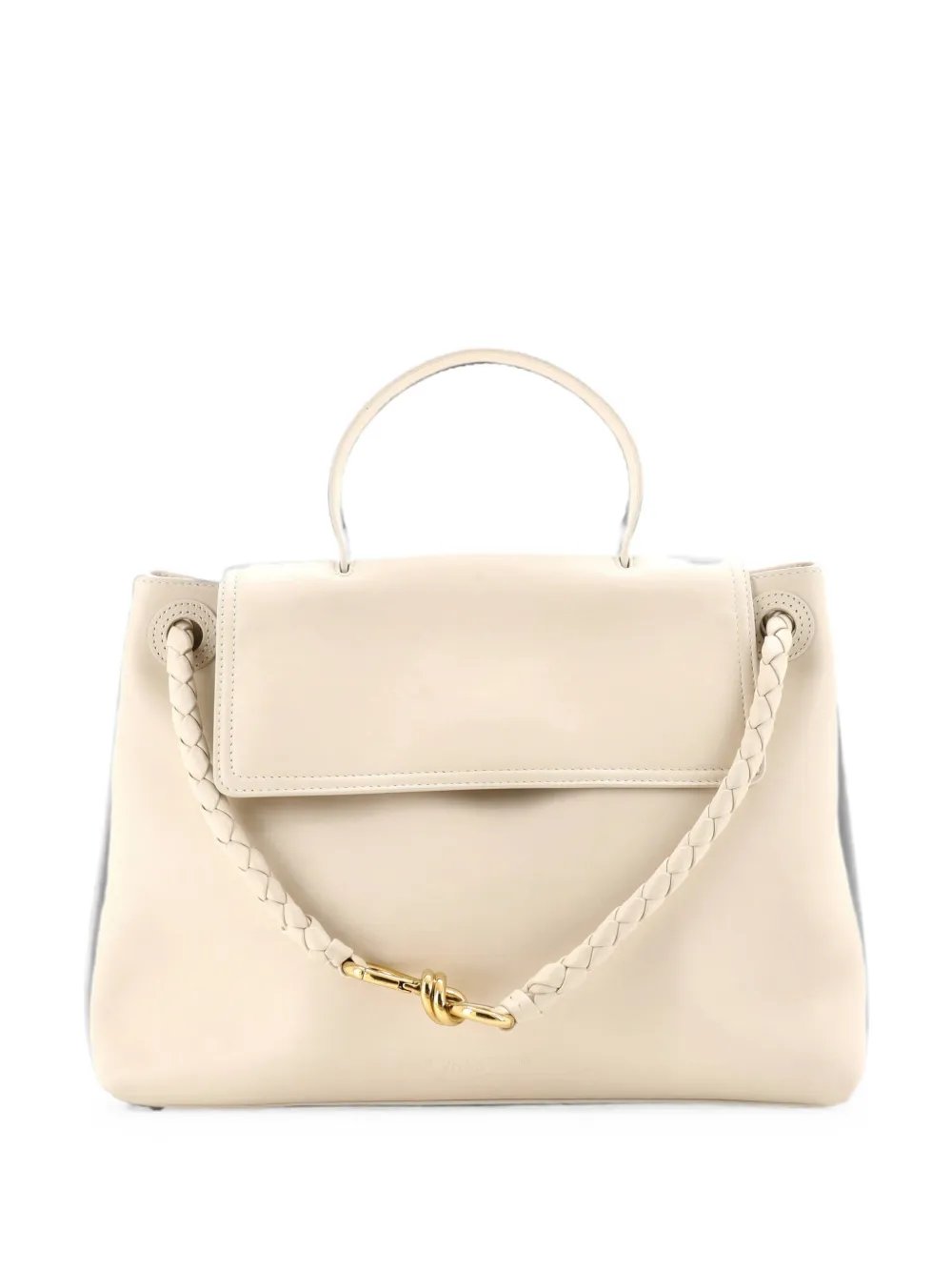 Bottega Veneta Ciao Ciao Top Handle Bag Leather with Intrecciato Detail Medium satchel