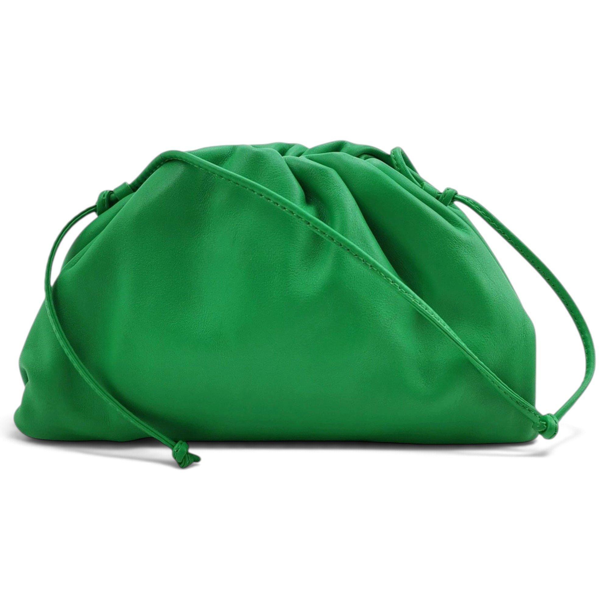 Pouch leather handbag