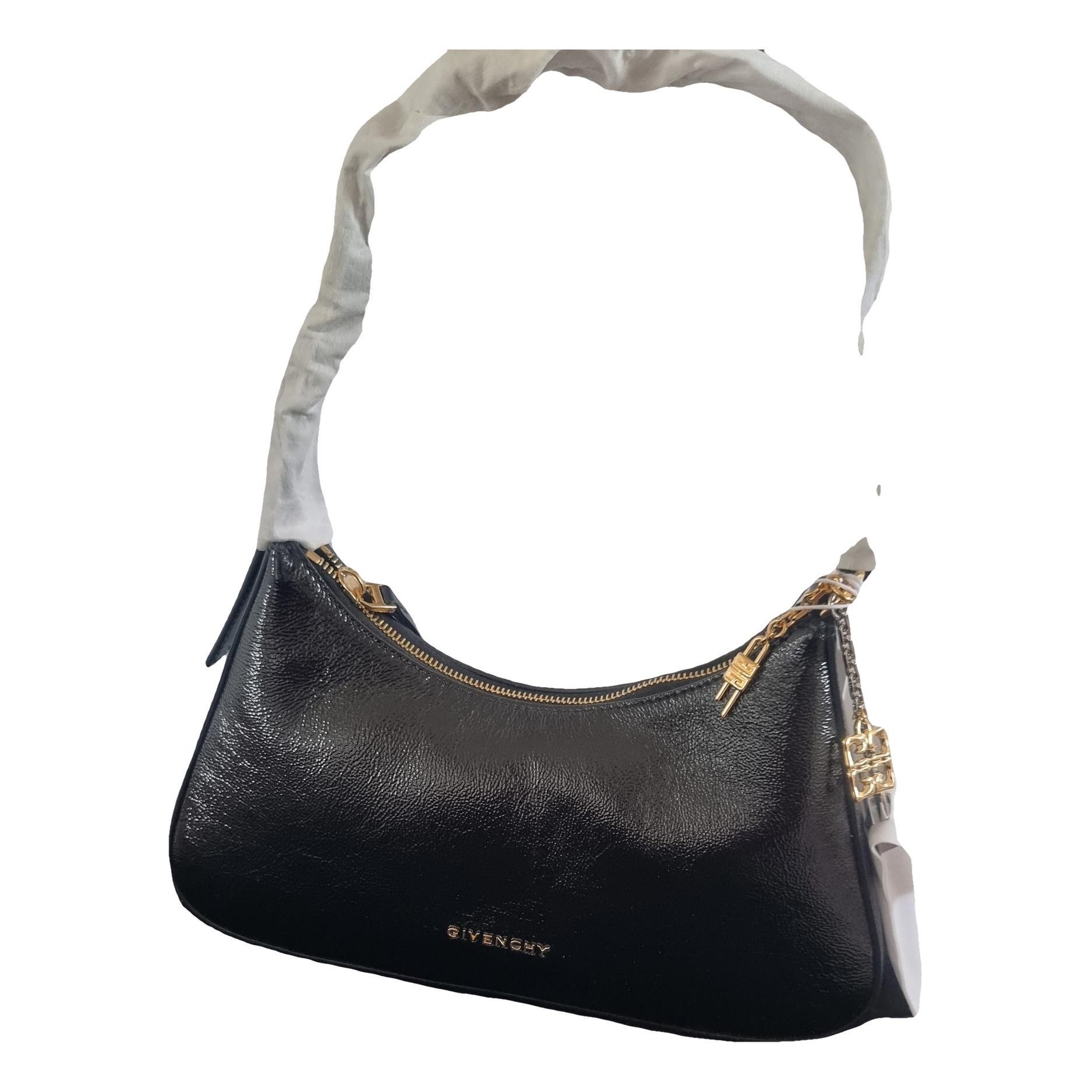 Patent leather handbag