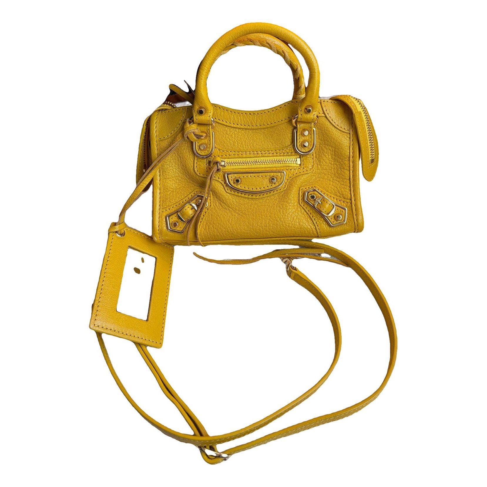 City leather bag
