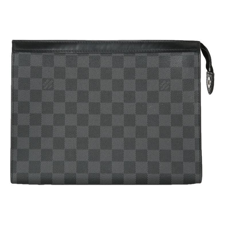 Leather clutch bag
