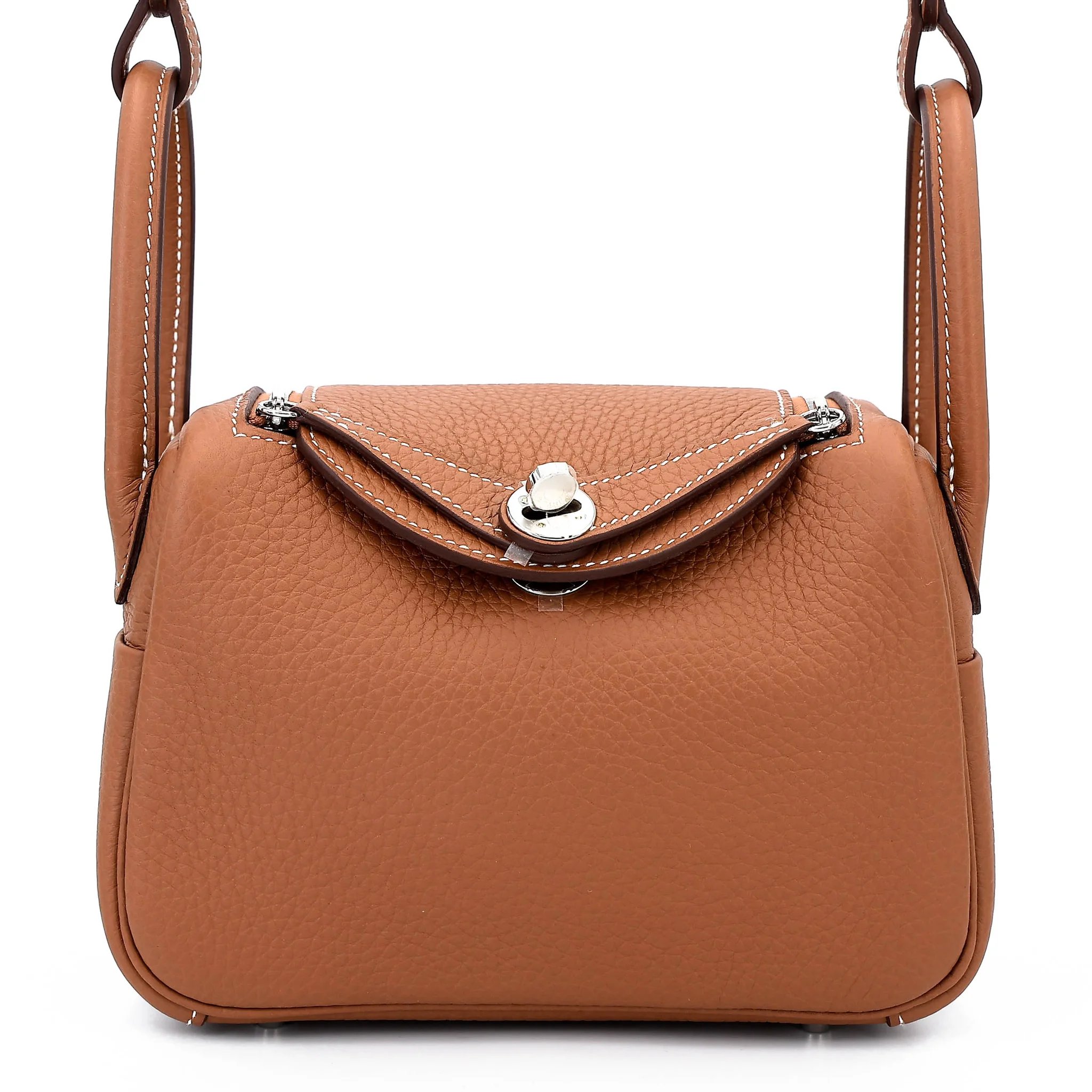 Brand New ( Rank N ) HERMÈS Mini Lindy II Gold (37) Clemence Palladium hardware G (2026)