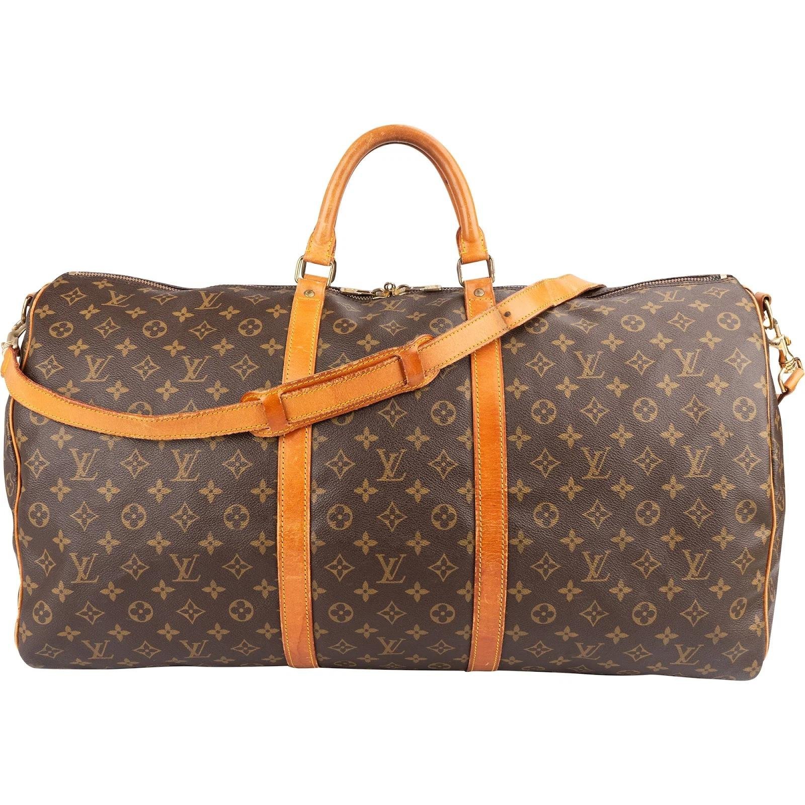 Keepall leather travel bag