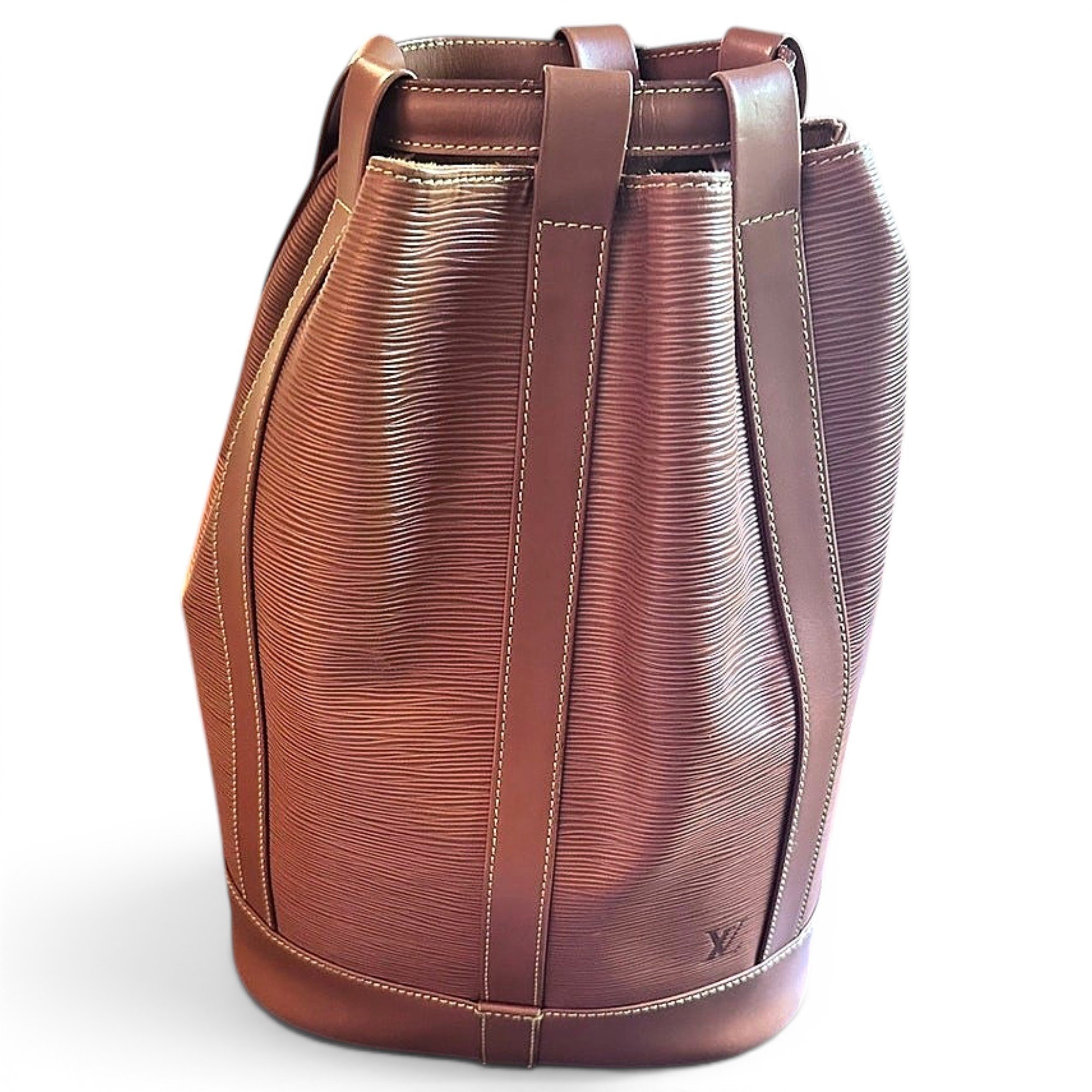 Randonnée leather handbag