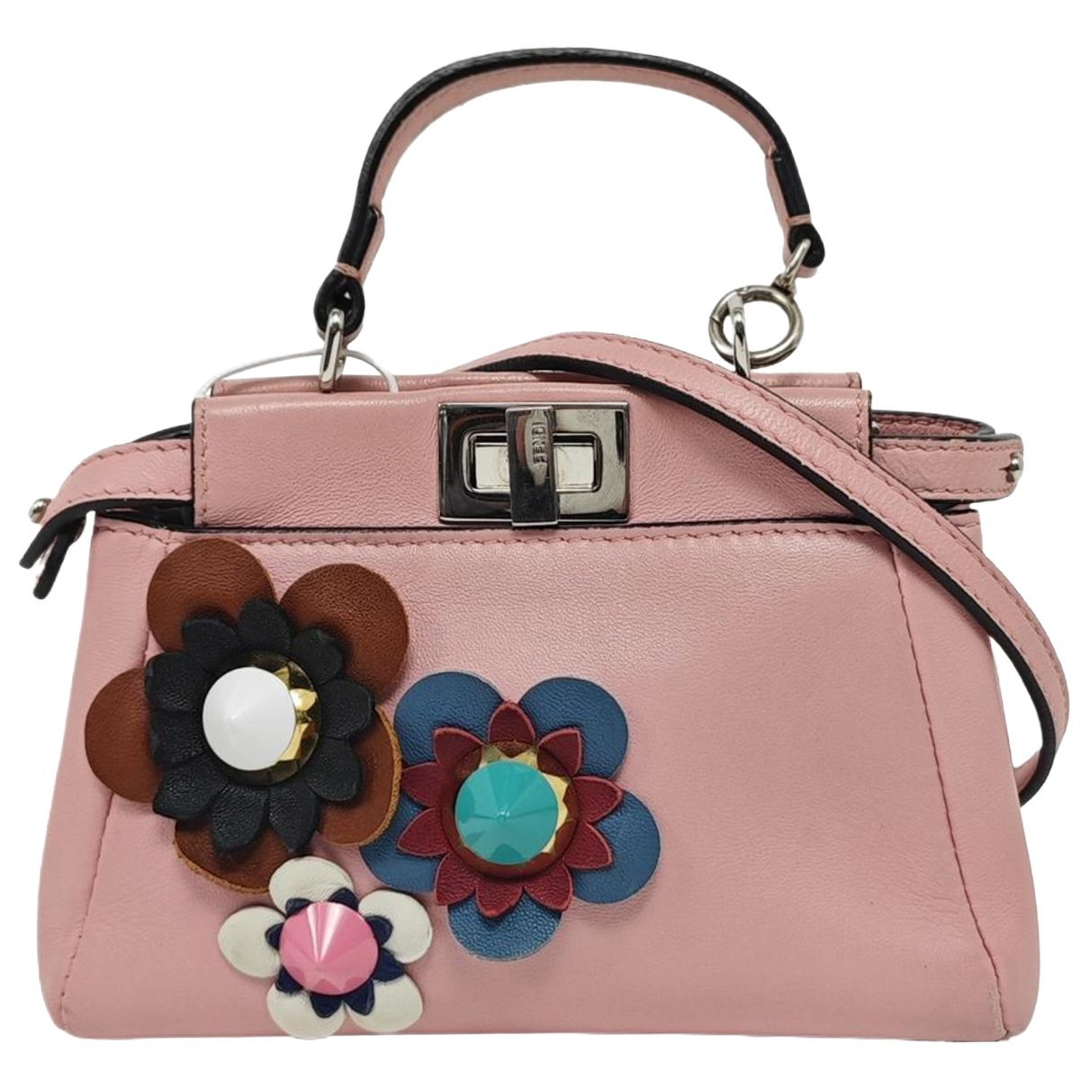 Peekaboo leather handbag