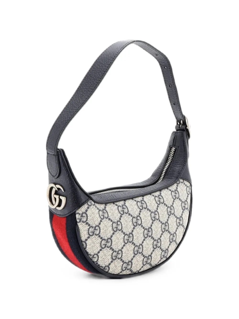 Ophidia Half Moon Bag GG Coated Canvas Mini hobo bag