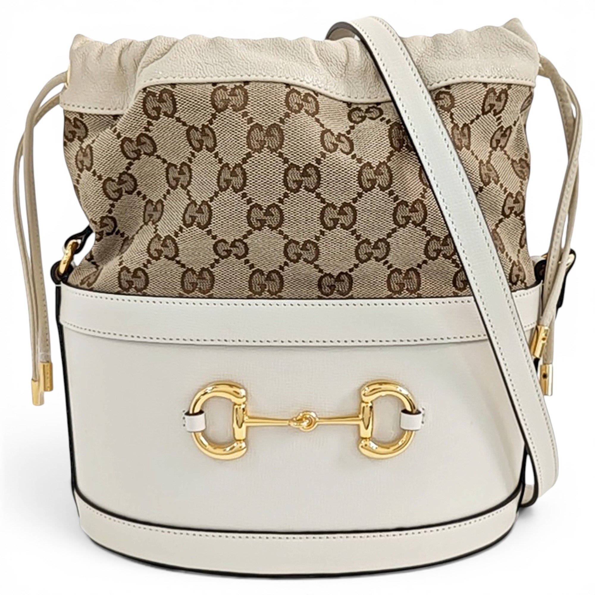 Horsebit 1955 Bucket leather crossbody bag