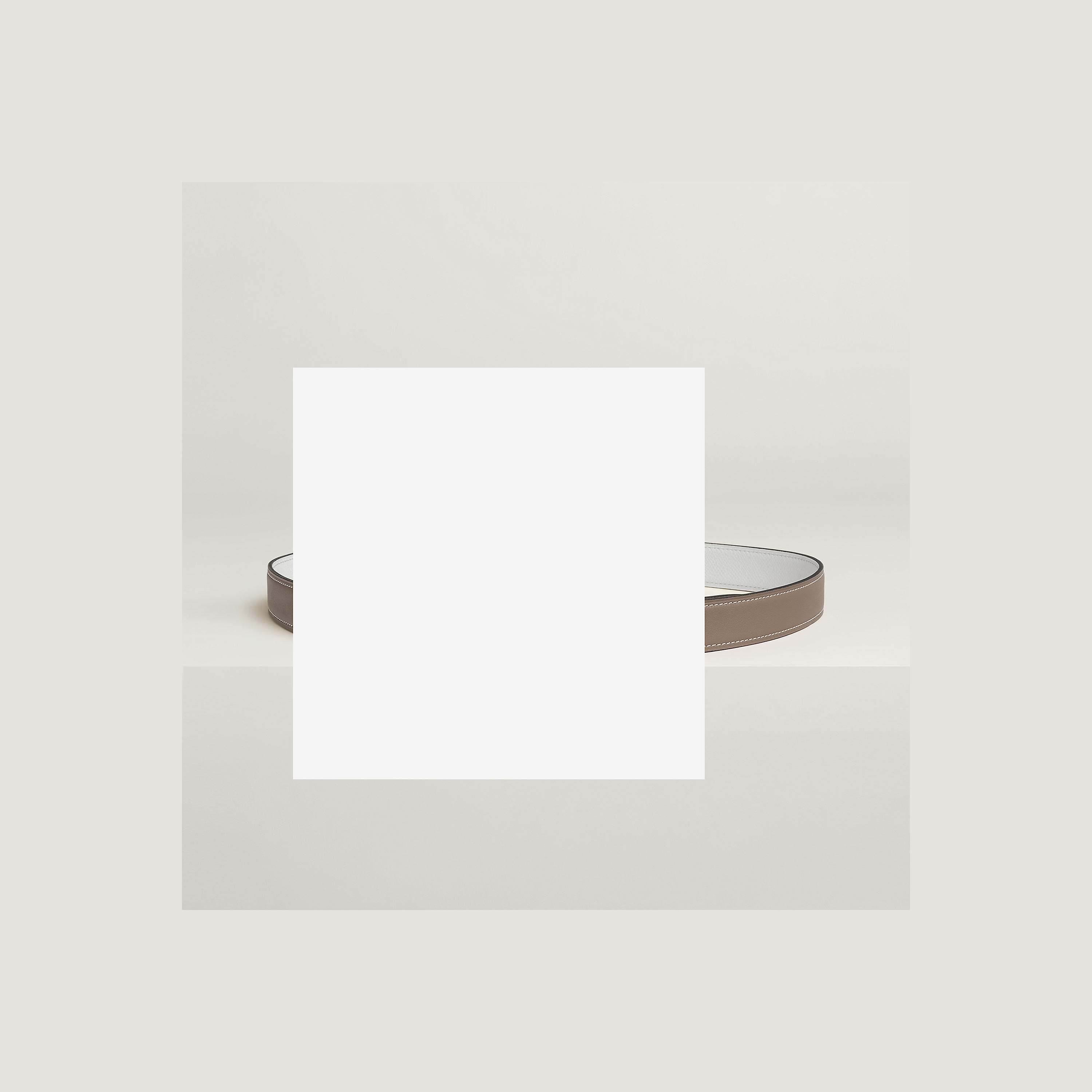 Gamma belt buckle & Reversible leather strap 24 mm