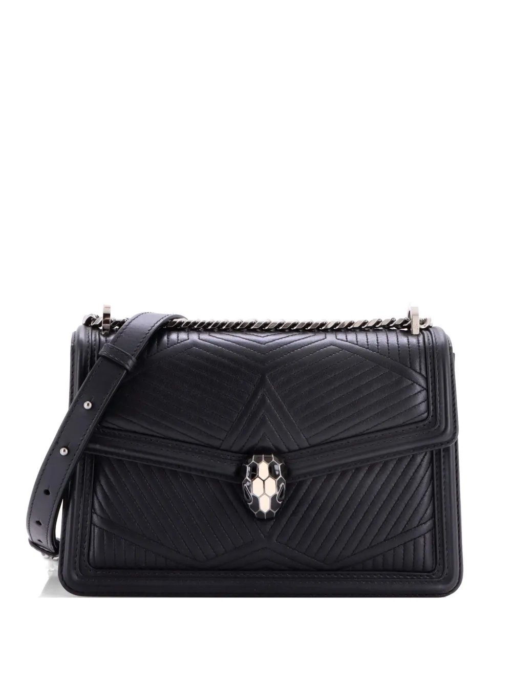 Serpenti Forever Shoulder Bag Quilted Leather Small crossbody bag