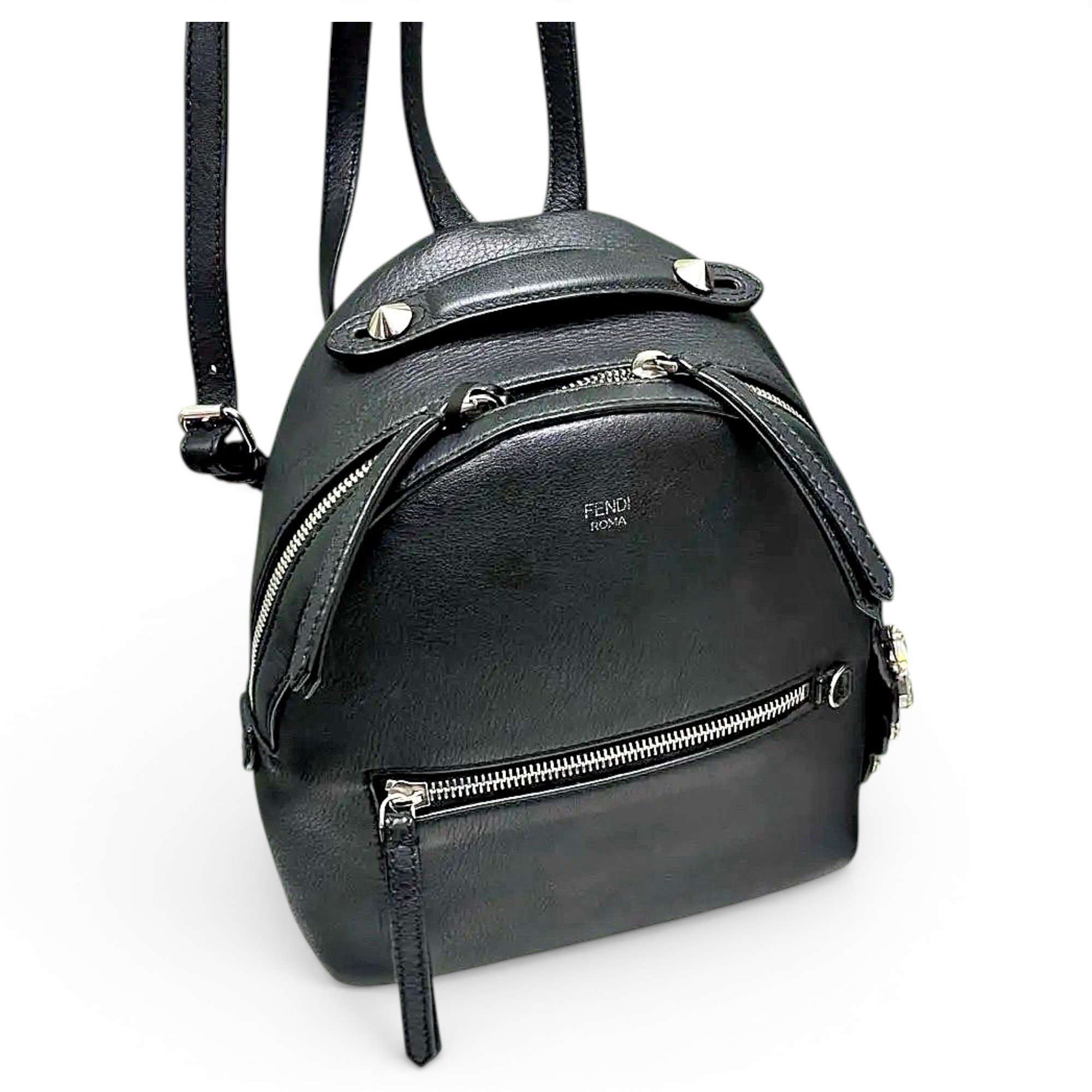 Leather backpack