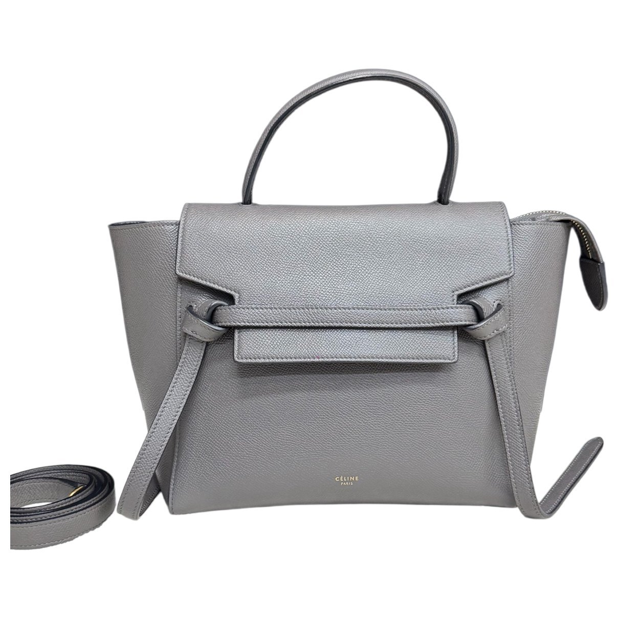 Belt leather handbag