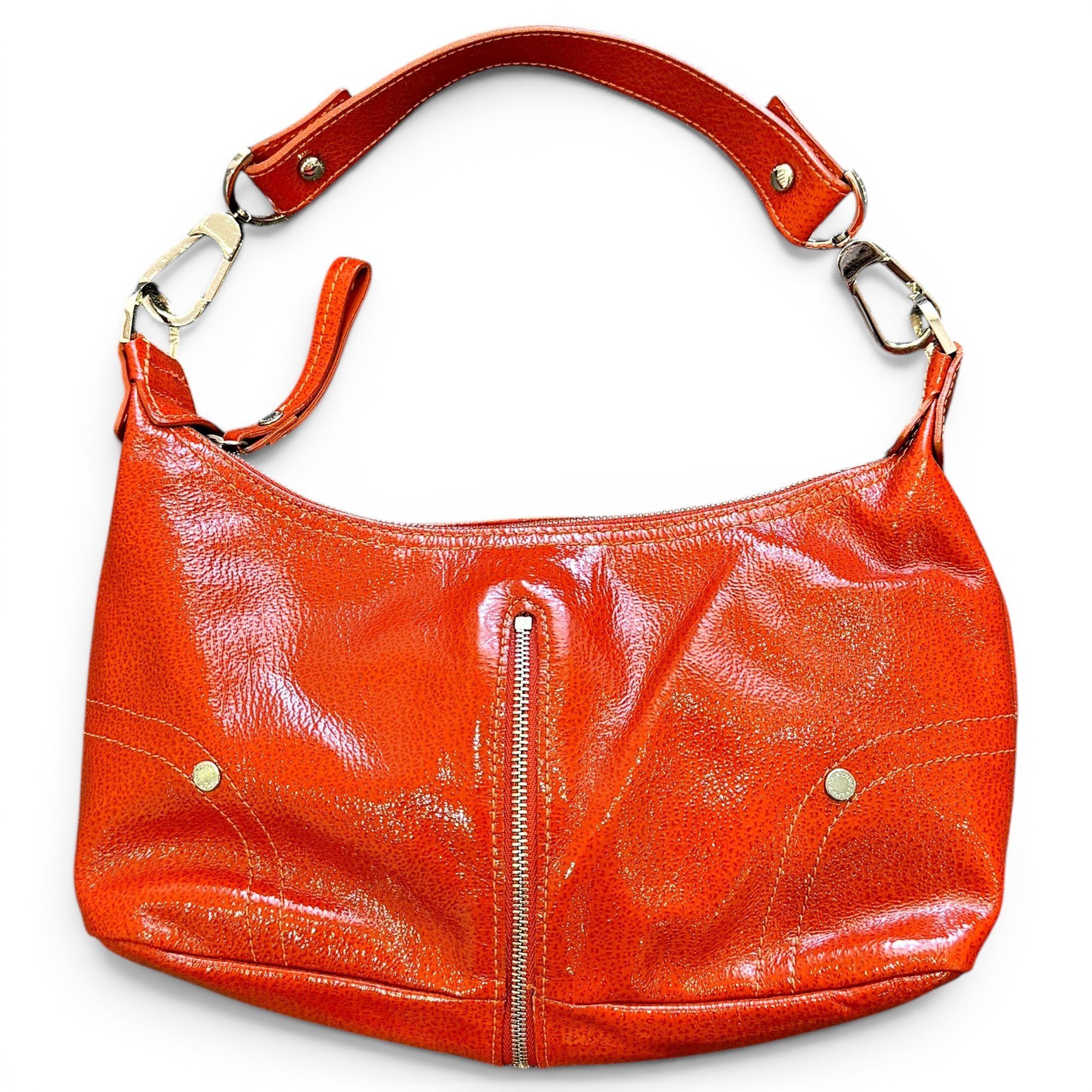Patent leather handbag