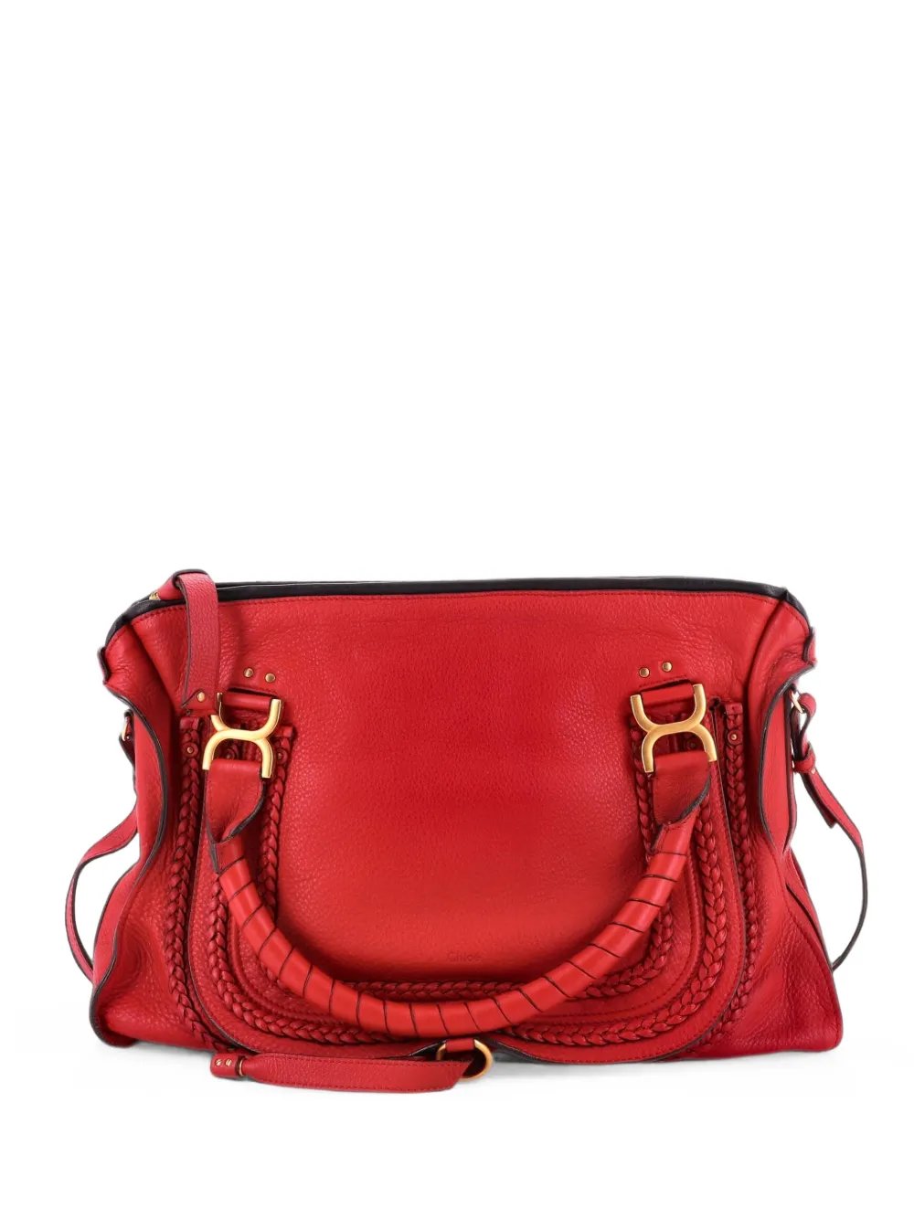 Marcie Braided Leather Large satchel