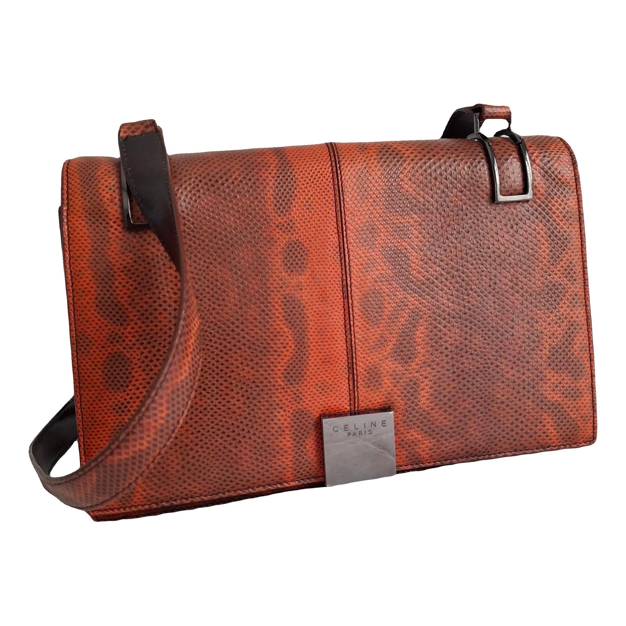 Edge leather handbag