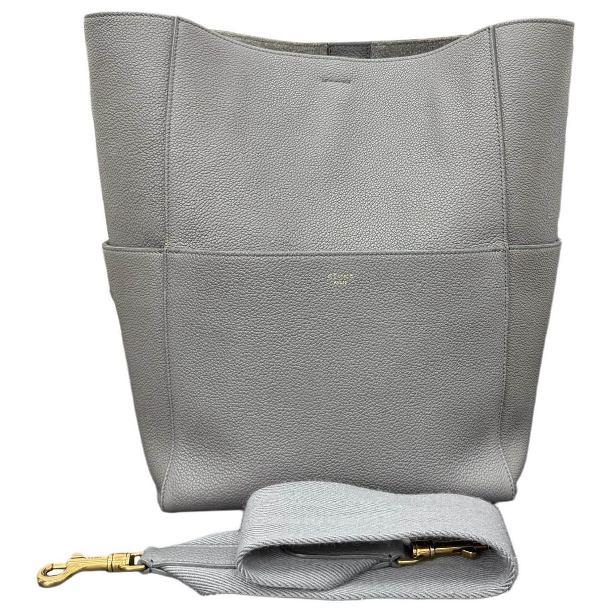 Seau Sangle leather handbag