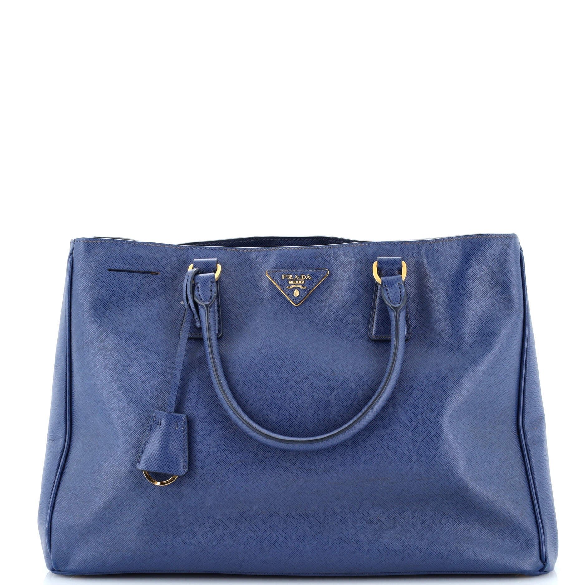 Prada Double Zip Lux Tote Saffiano Leather Large