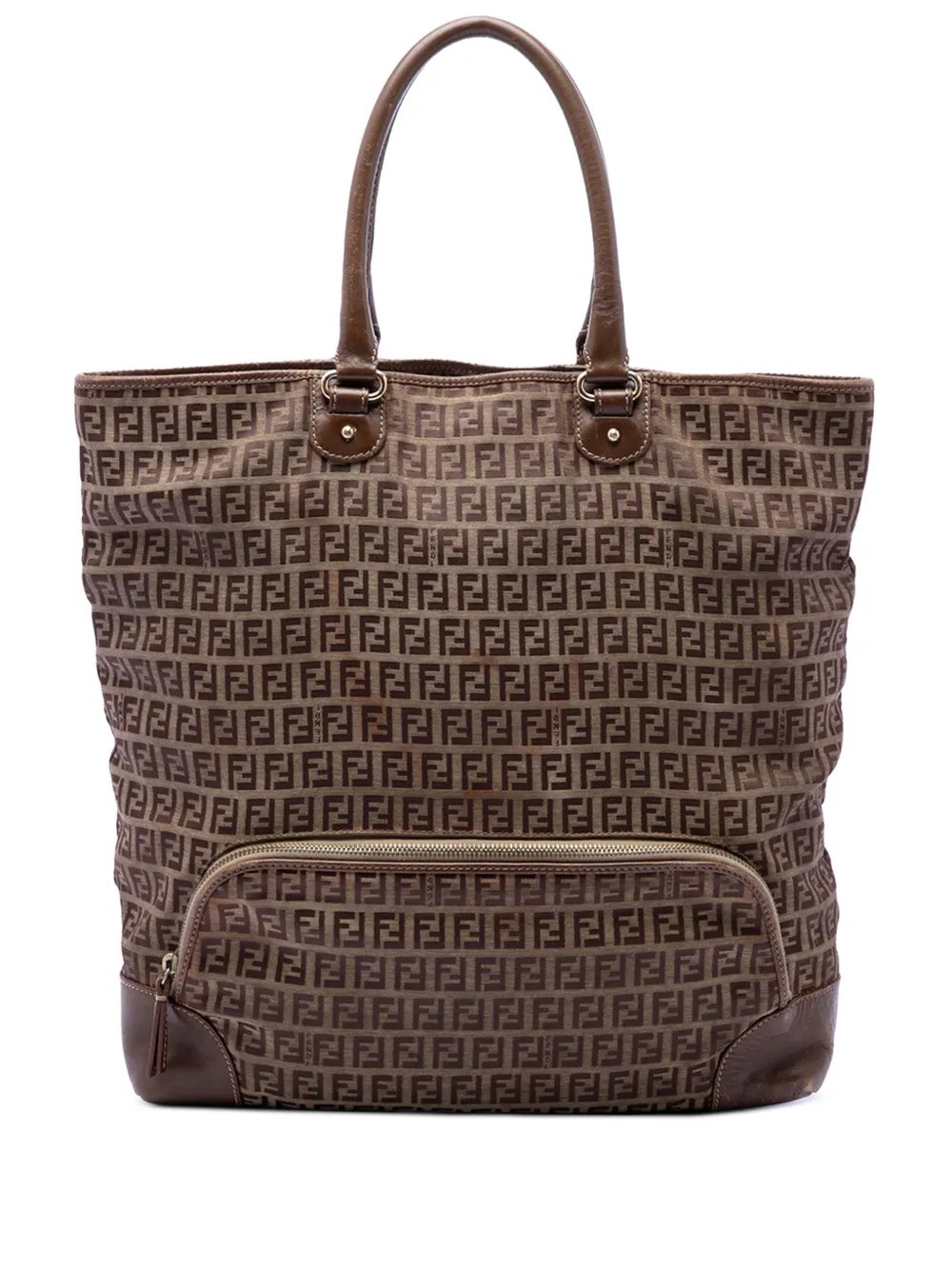 Fendi 2000-2010 Zucchino Canvas Chef Shopping tote bag