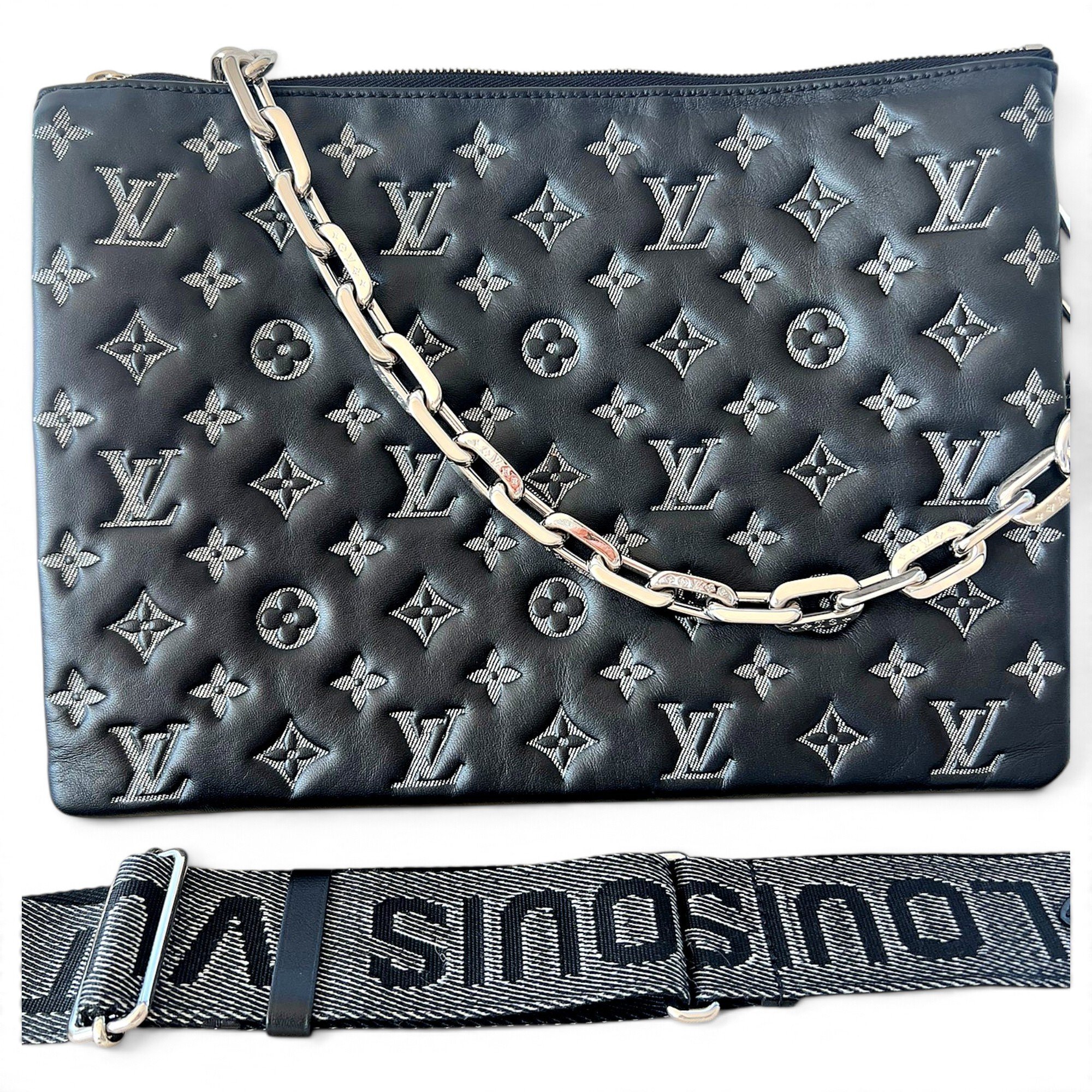 Coussin leather handbag