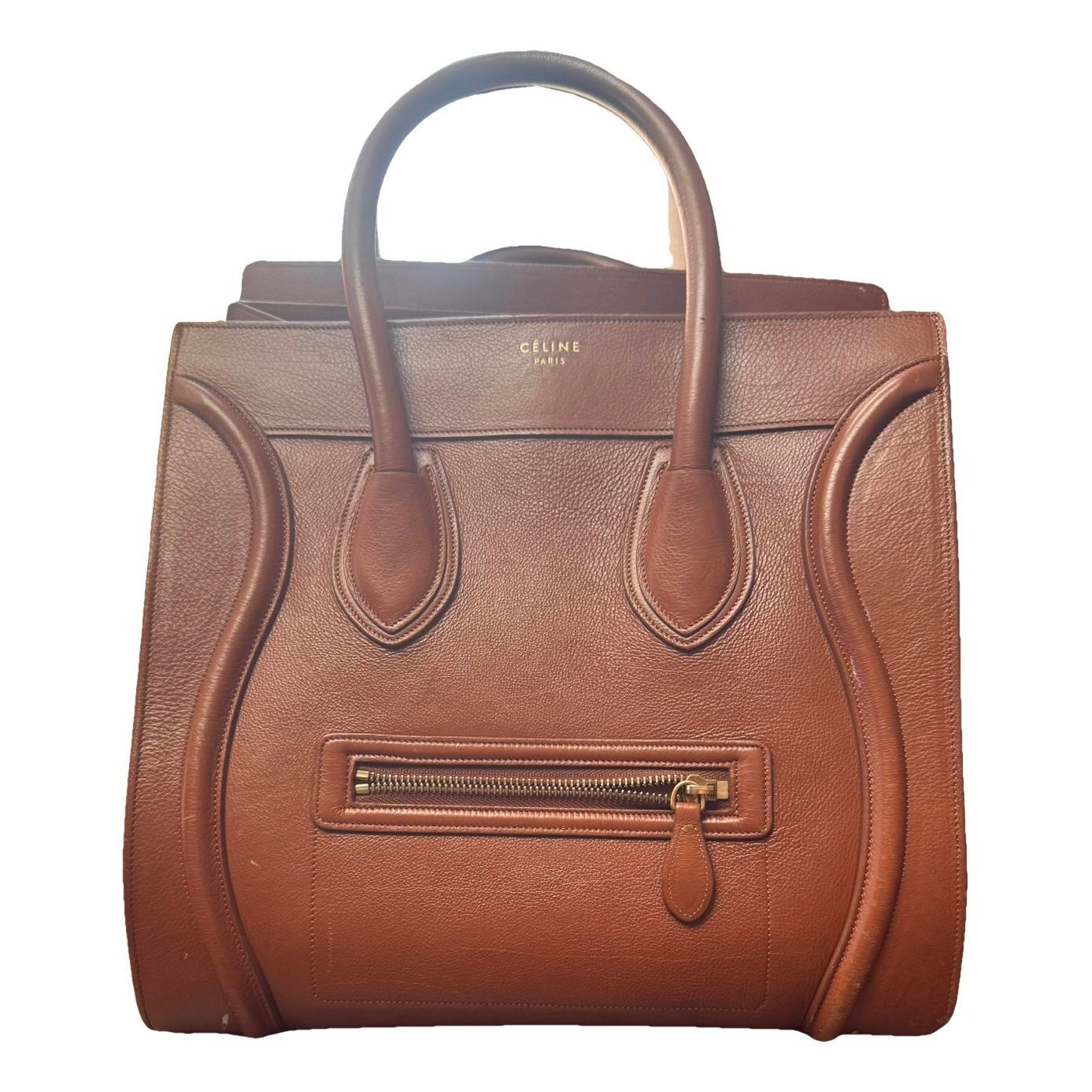 Luggage leather handbag