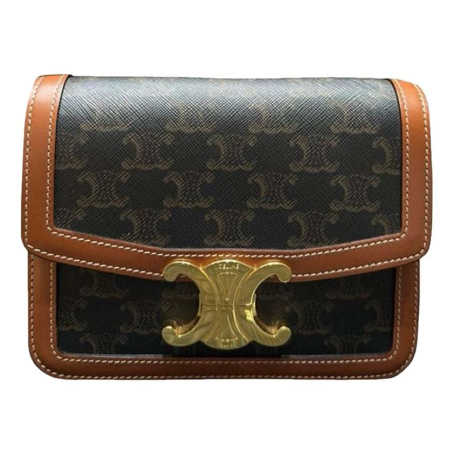 Triomphe leather crossbody bag