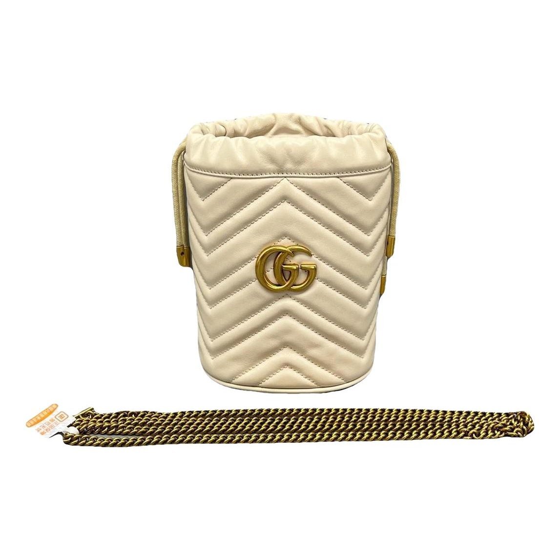 GG Marmont Chain Bucket leather handbag