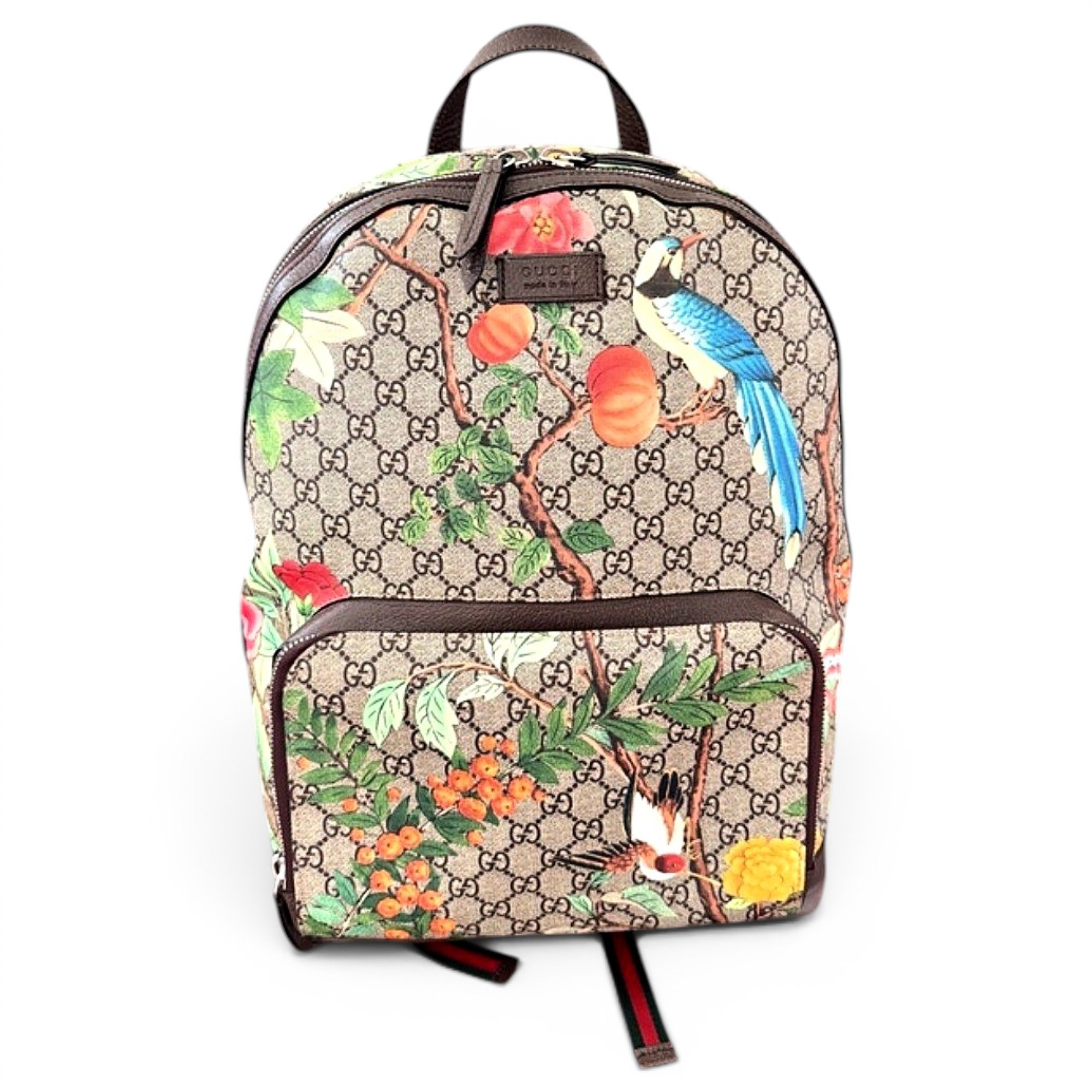 Ophidia patent leather backpack