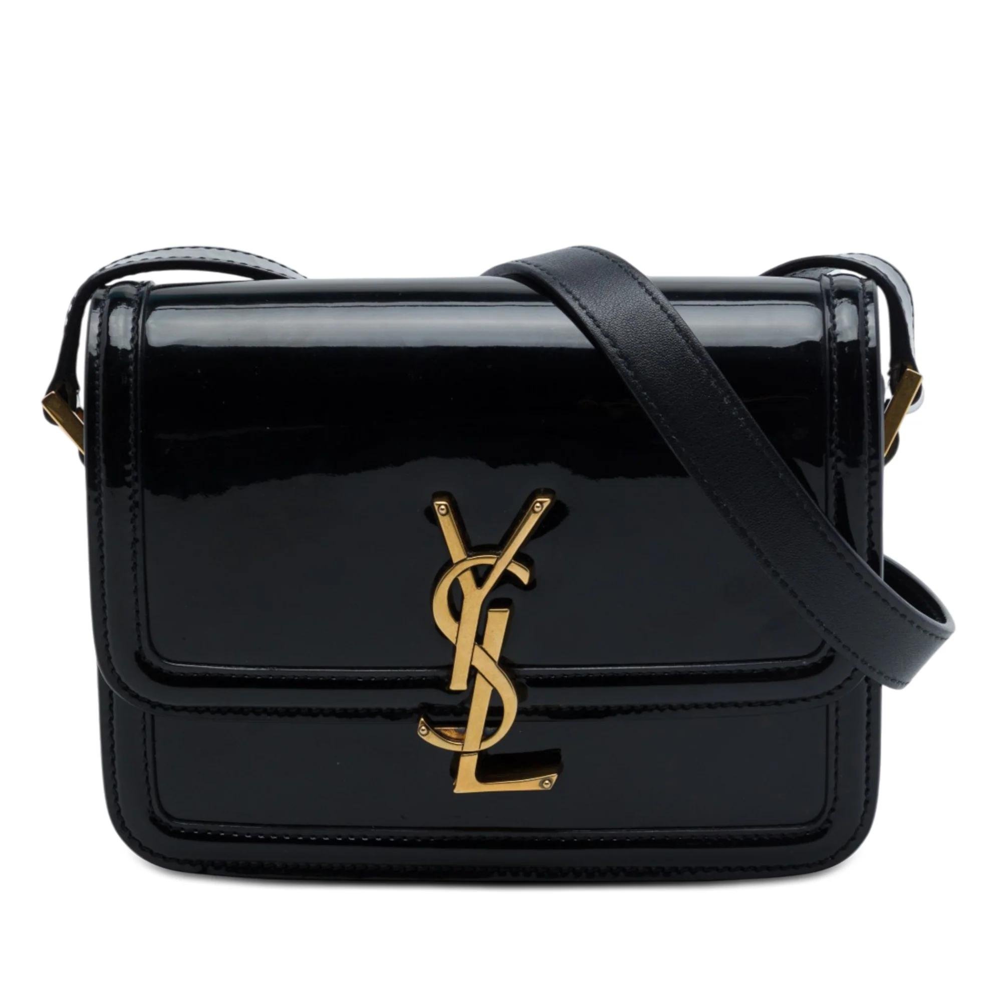 Solférino patent leather handbag