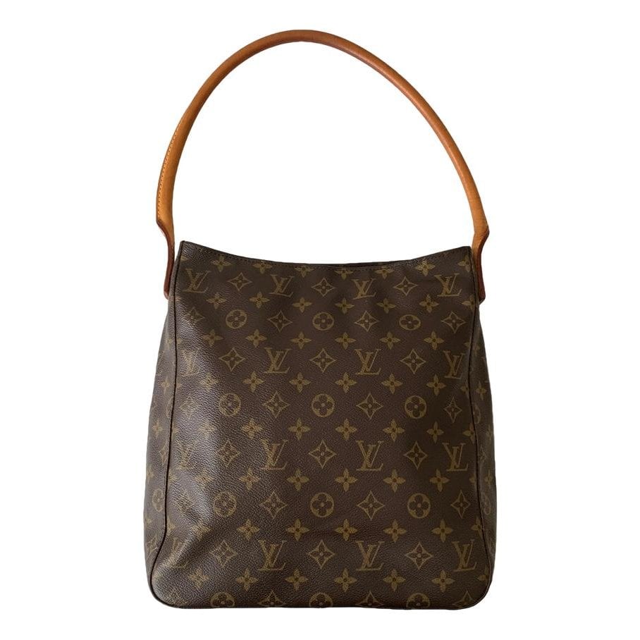 Looping leather handbag