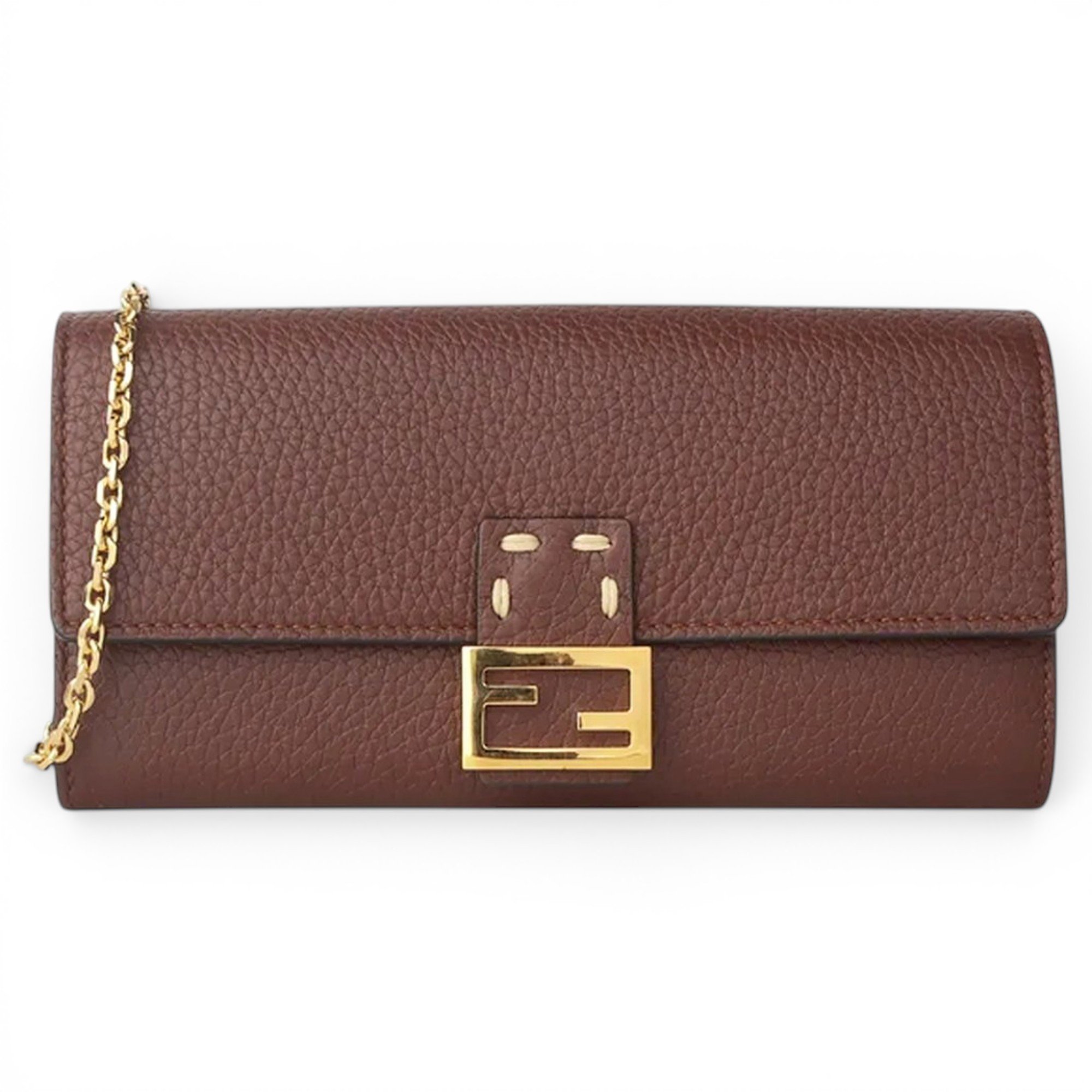 Baguette Chain leather crossbody bag
