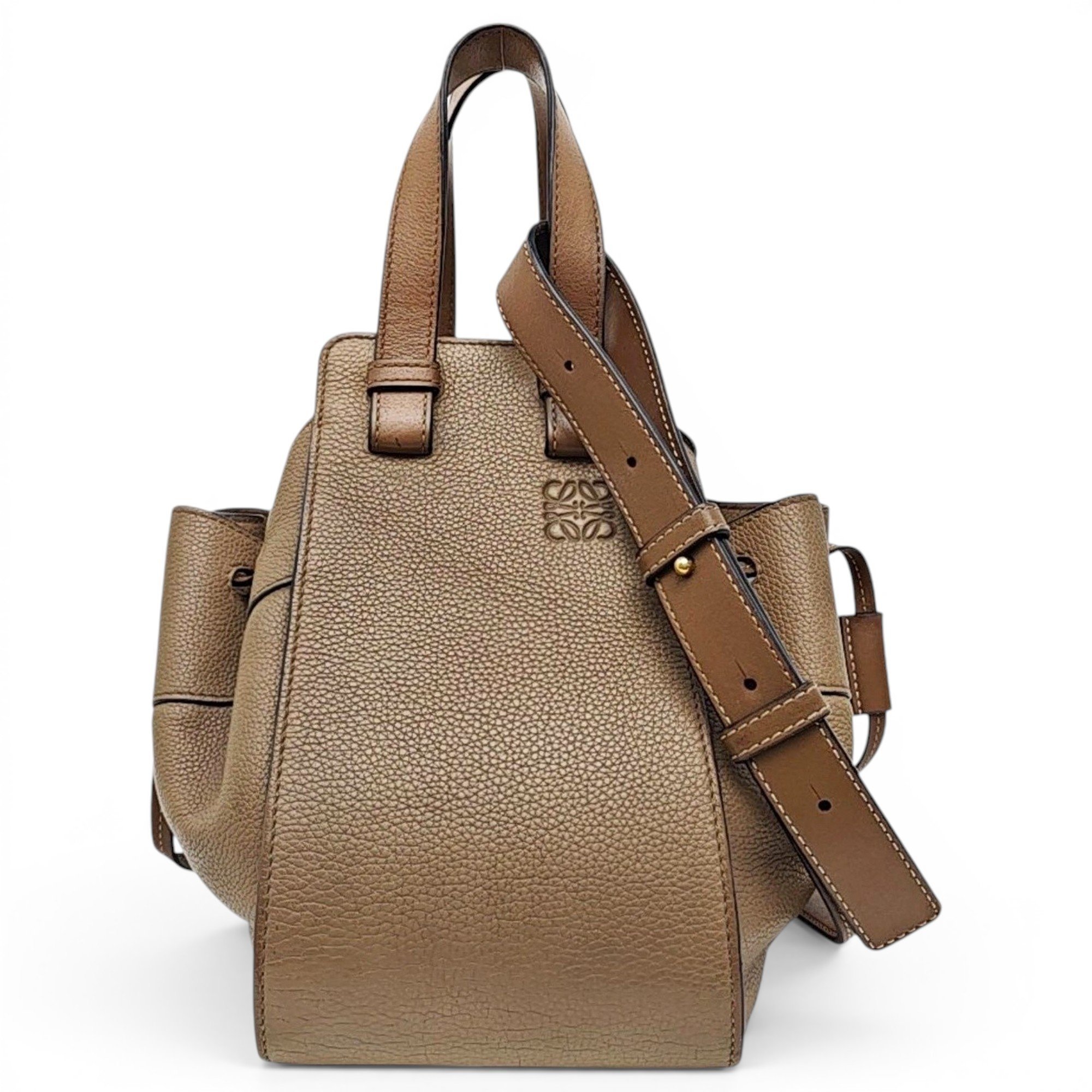 Hammock leather handbag