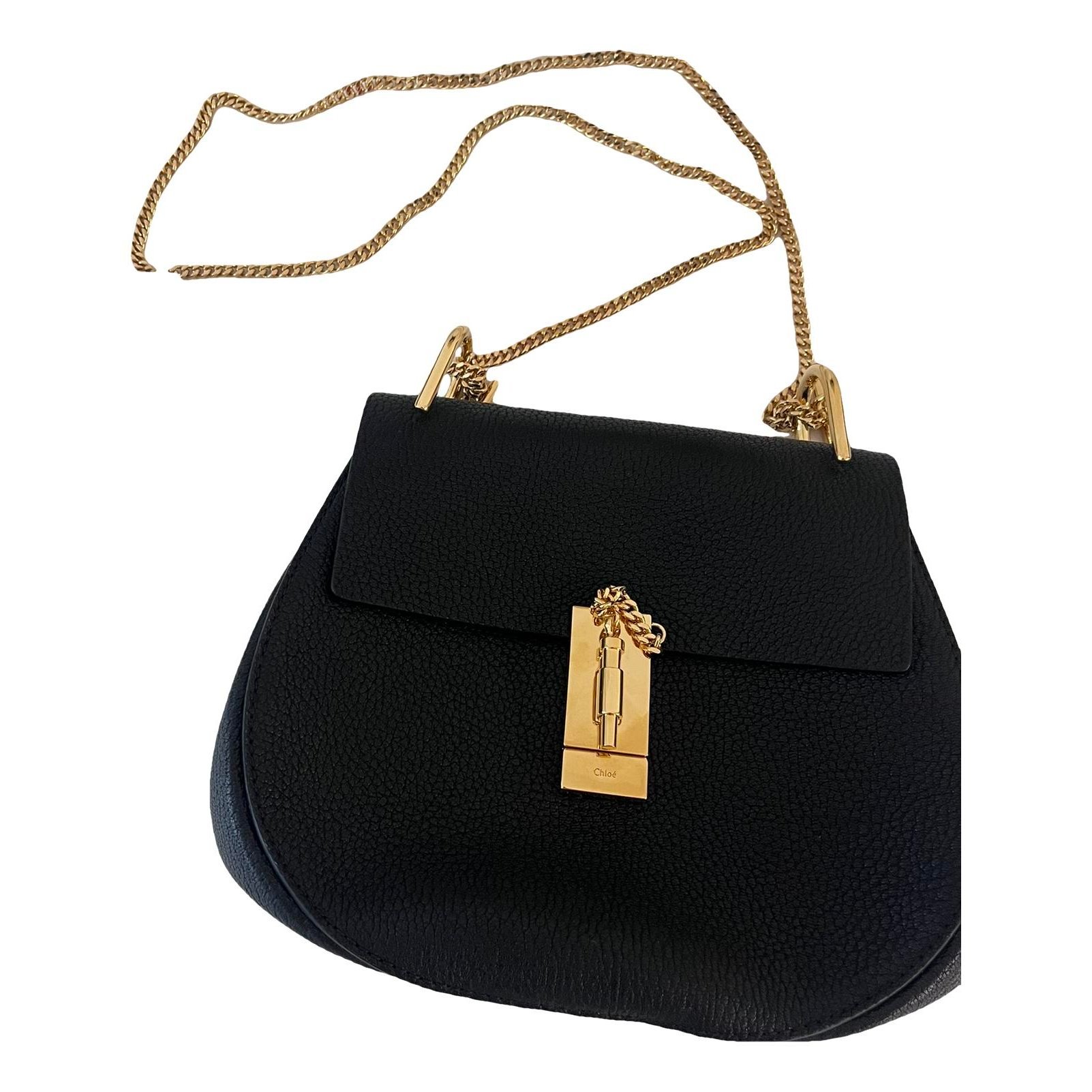 Drew leather handbag